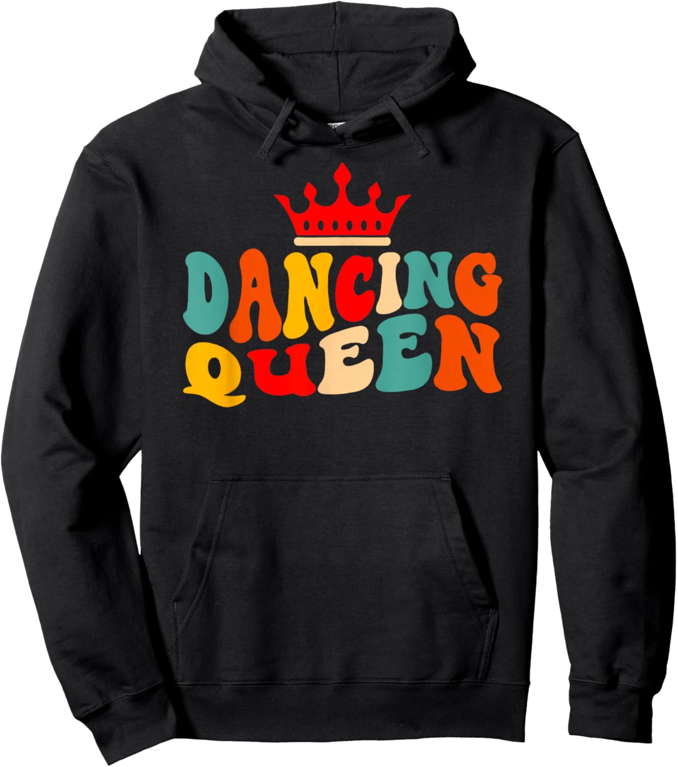 Dancing Queen Retro 70s Disco Themed 70's Lover Women Girls Hoodie - Hoodie | Black