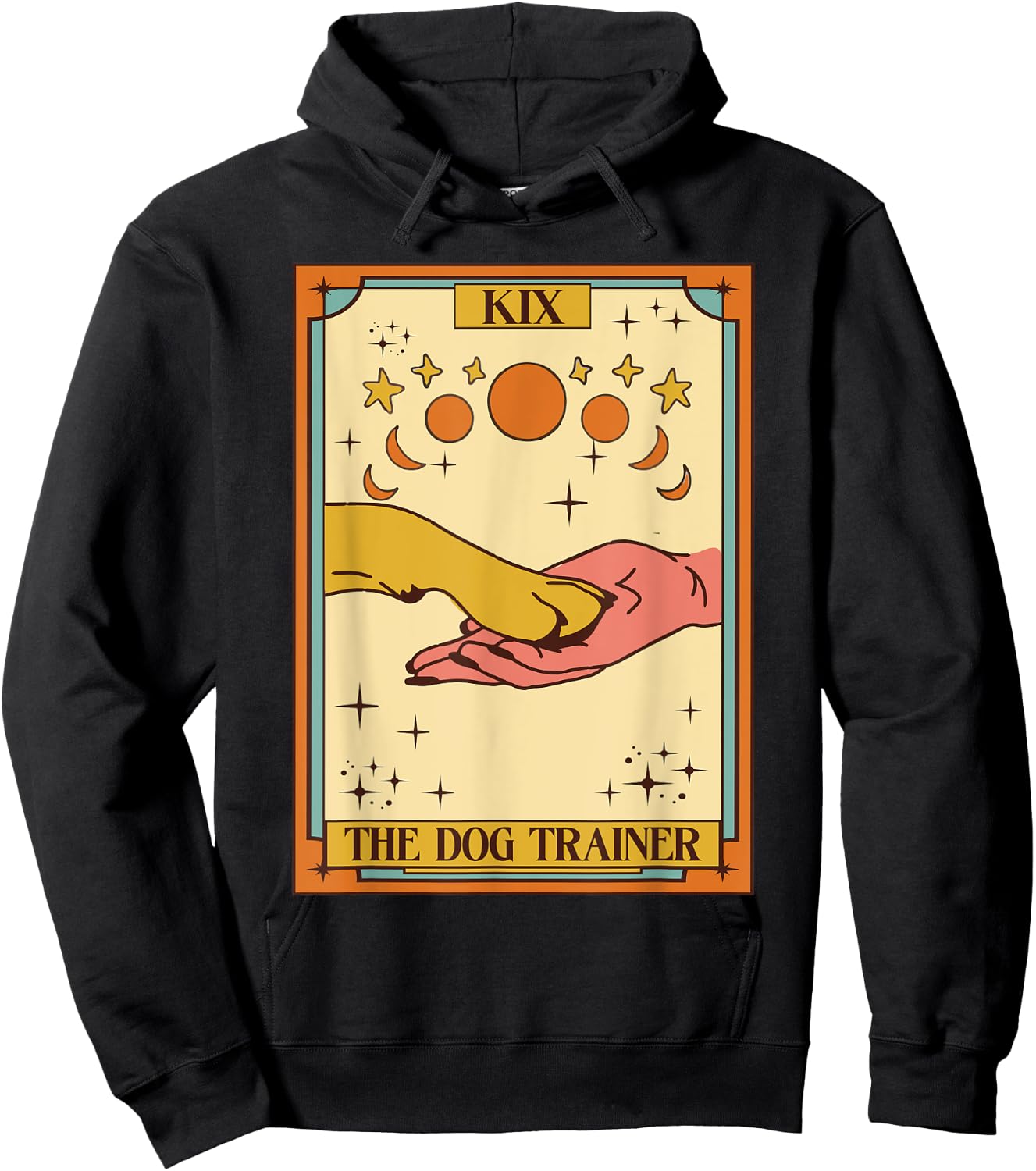 Dog Training Positive Reinforcement Dog Trainer Tarot Card Hoodie - Hoodie | Black