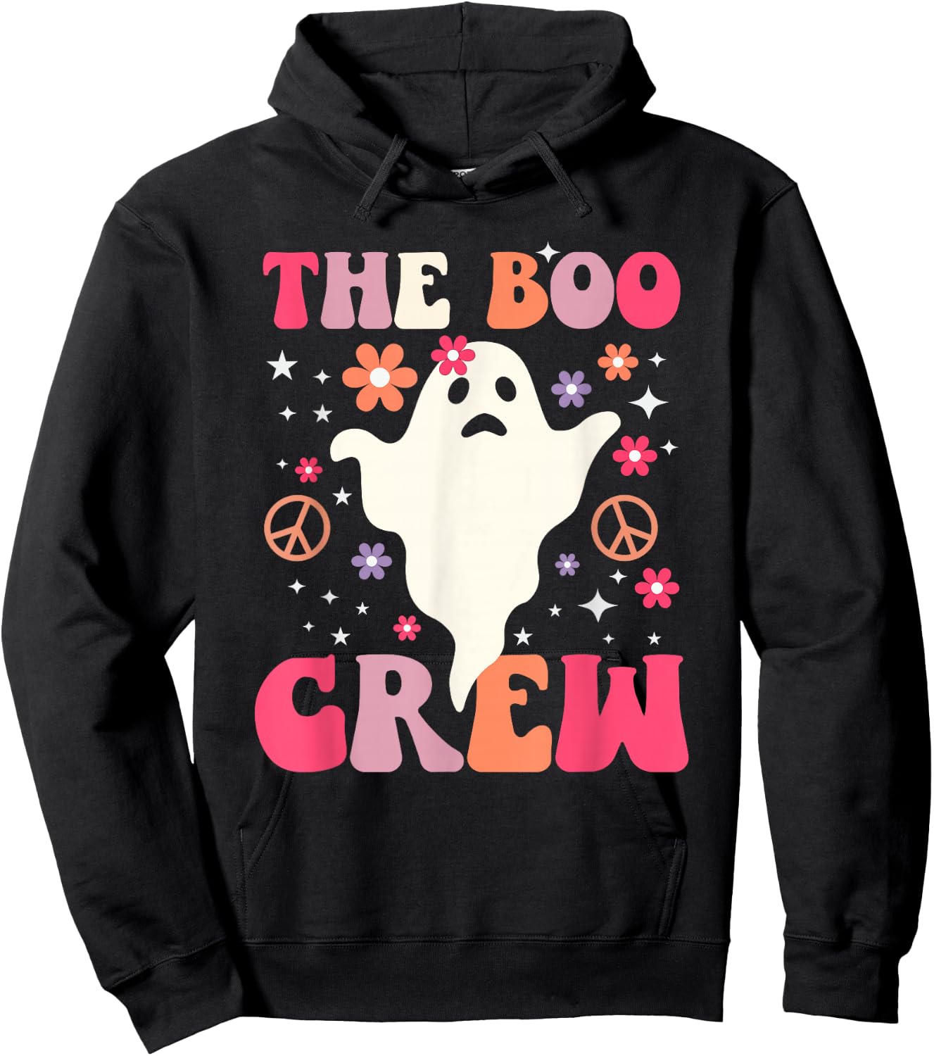Halloween The Boo Crew - Cute Ghost - Spooky Family Matching Hoodie - Hoodie | Black