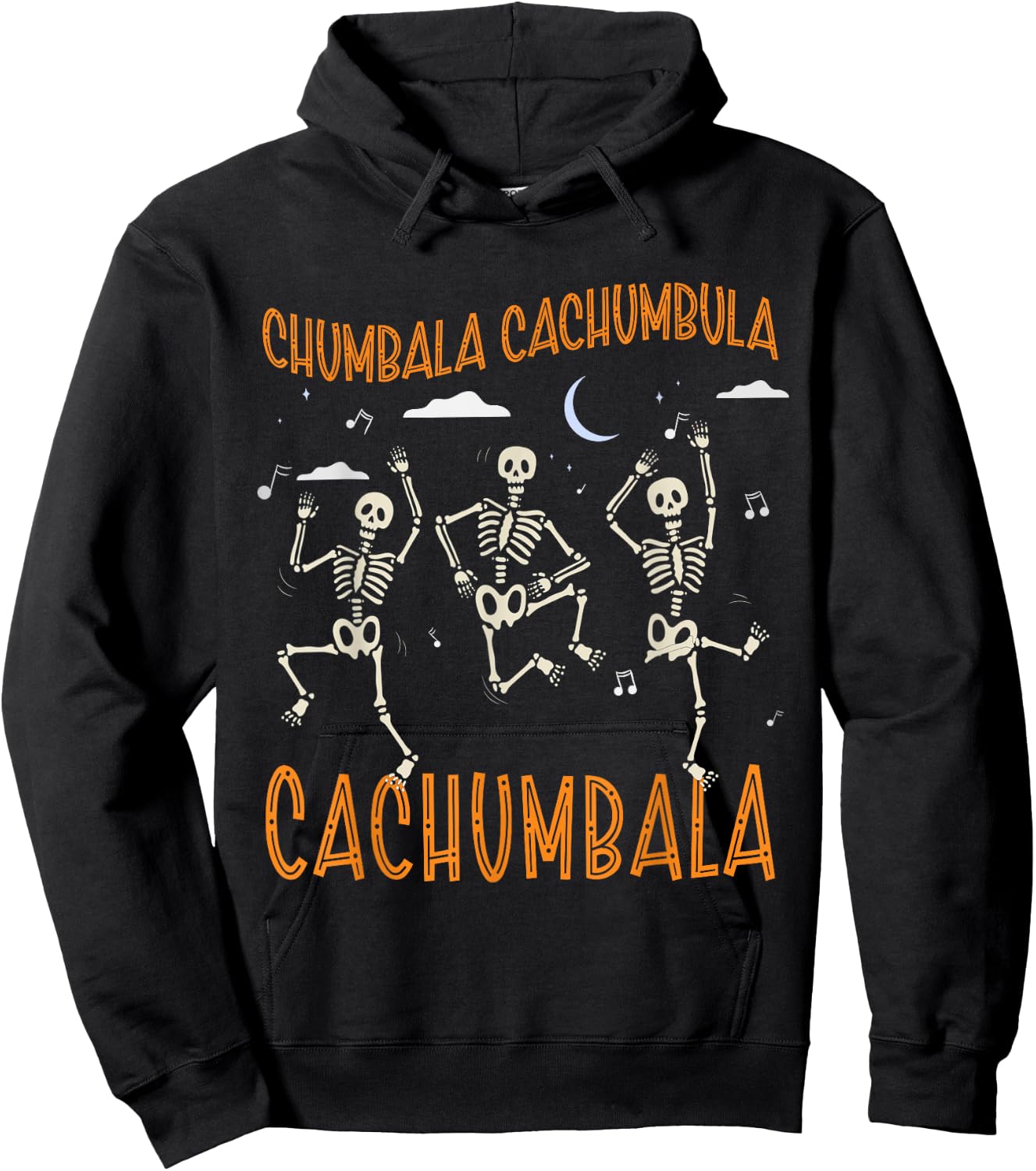 Chumbala Cachumbula Dancing Skeletons Dia de Muertos Hoodie - Hoodie | Black