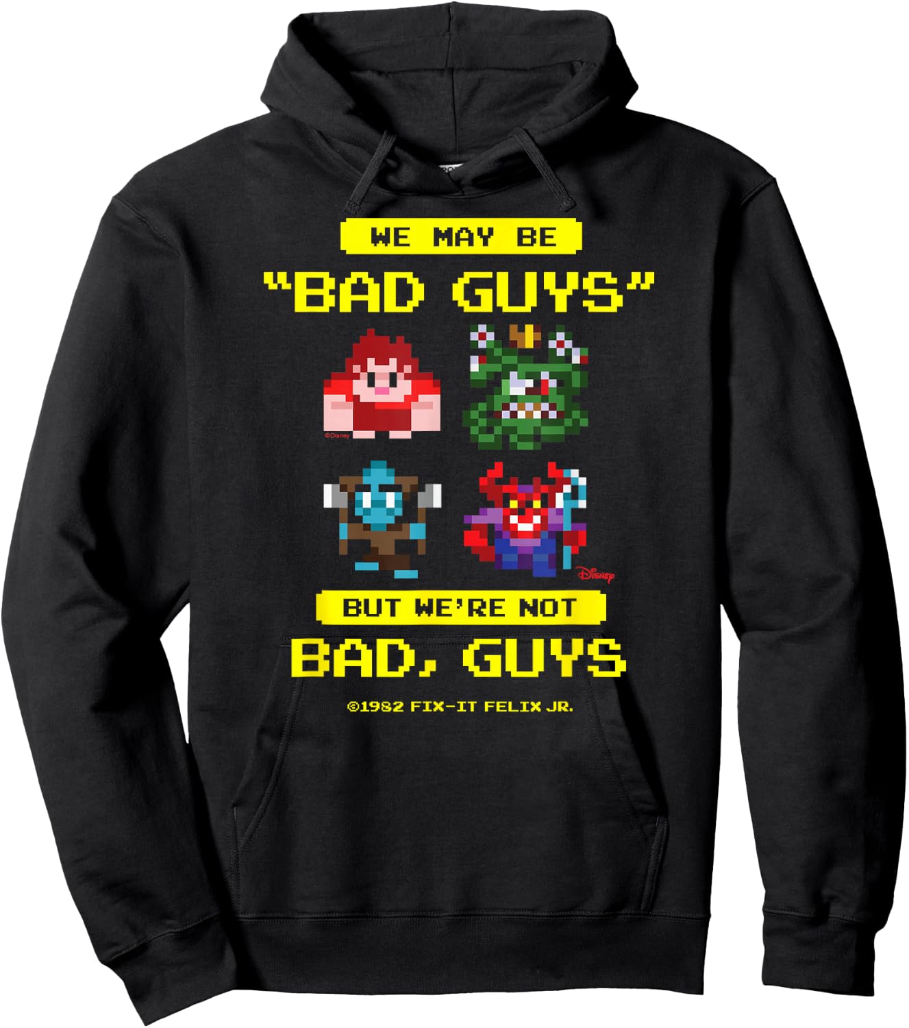 Wreck It Ralph - Bad Guys Not Bad Guys Hoodie - Hoodie | Black
