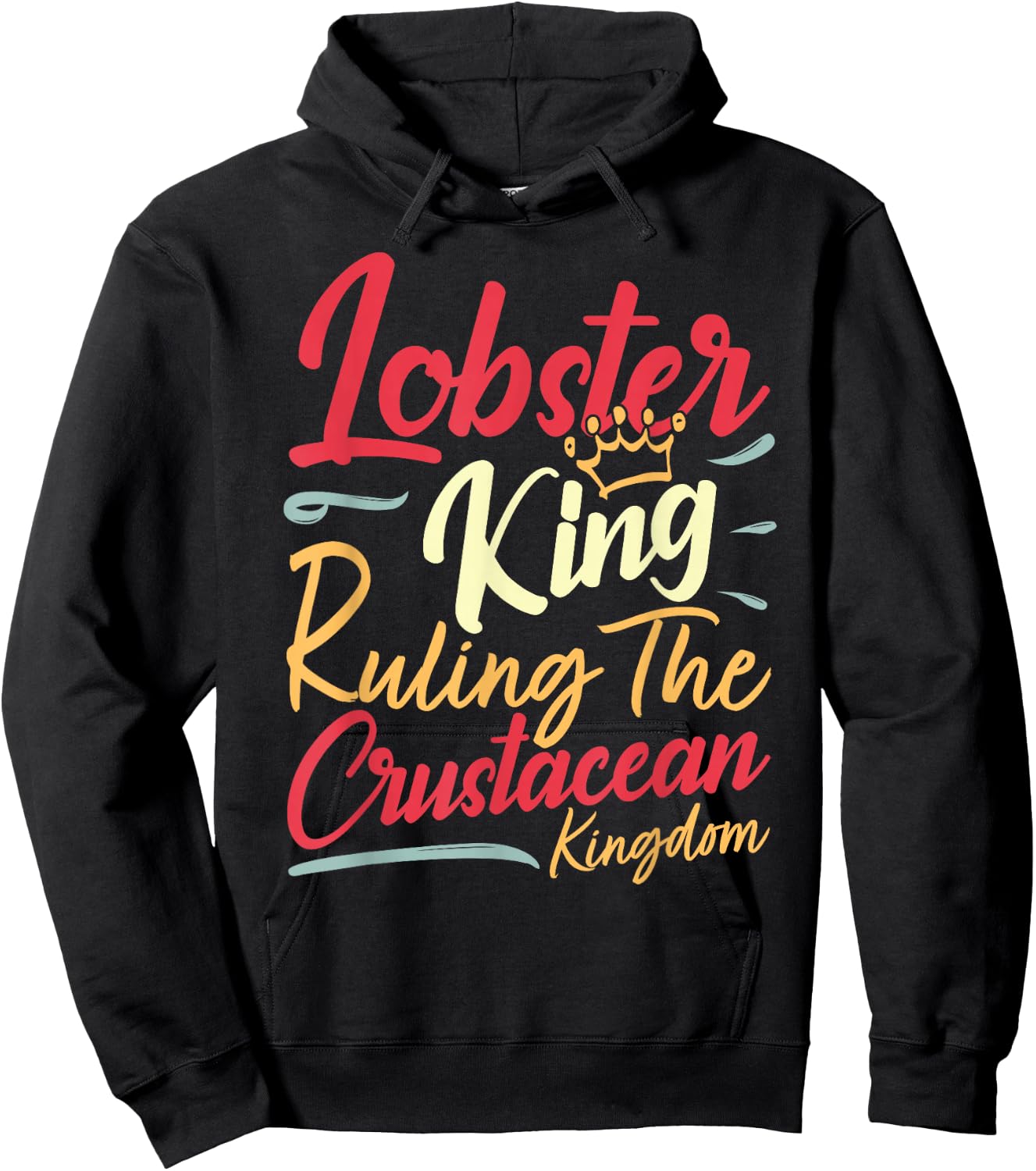 Lobster King I Seafood Lover Hoodie - Hoodie | Black