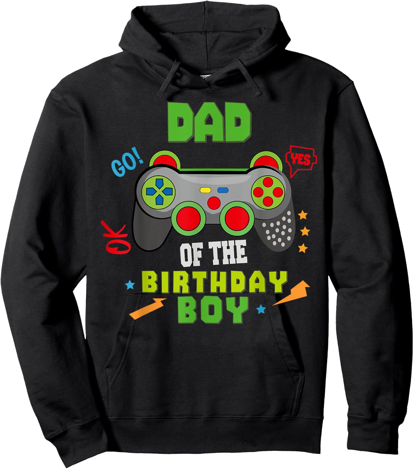 Dad of The Birthday for Boy Video Gamer Birthday Hoodie - Hoodie | Black