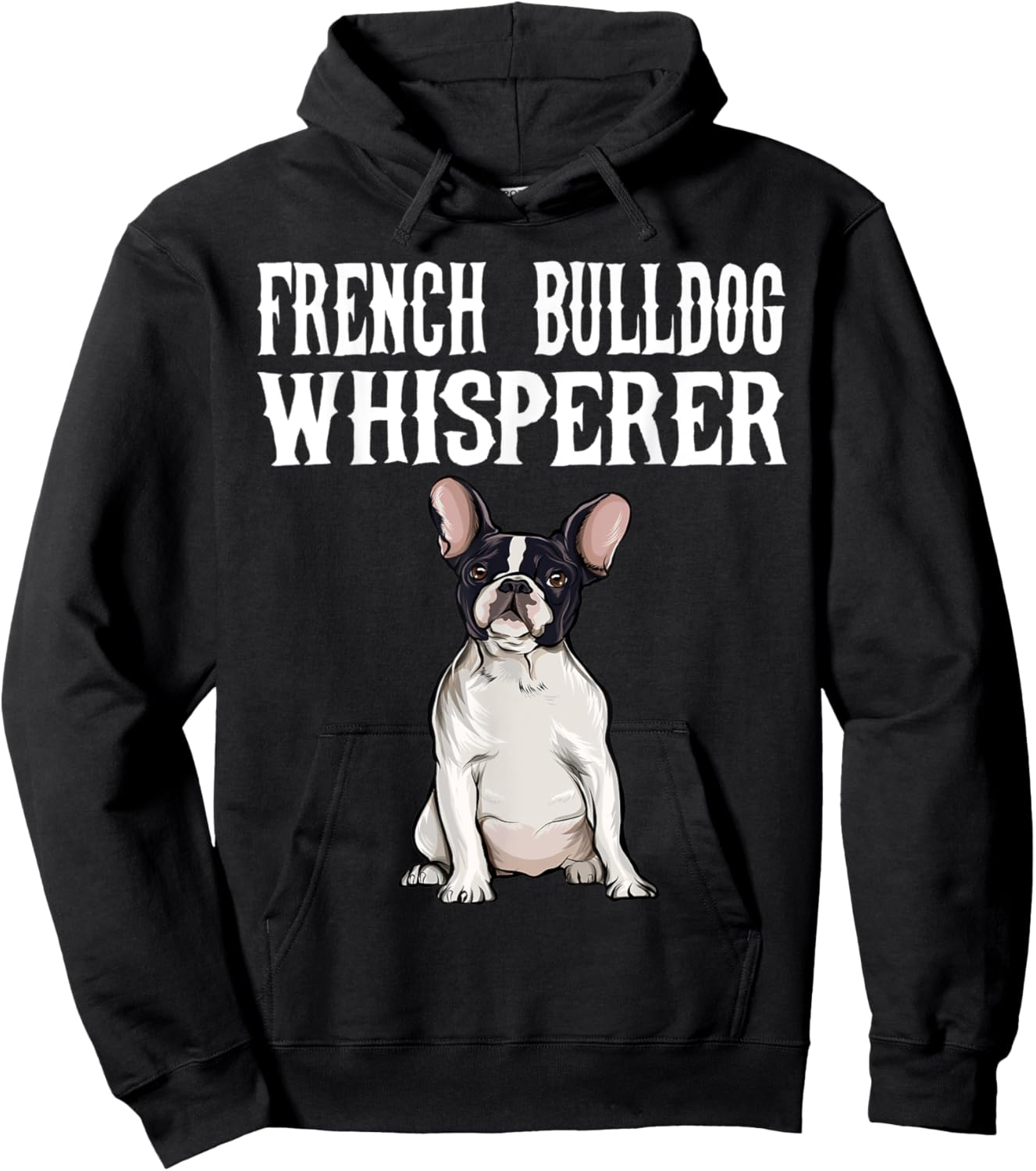 Funny Dog Gift French Bulldog Wisperer Hoodie - Hoodie | Black