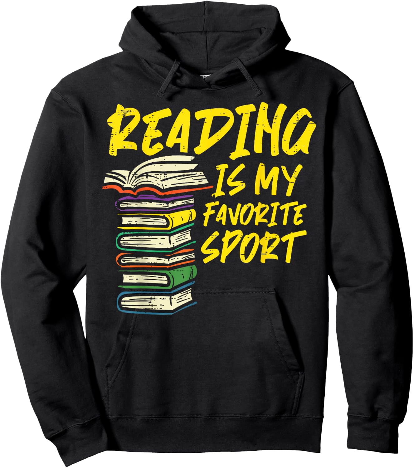 Reading Is My Favorite Sport Book Lover Bookworm Librarian Hoodie - Hoodie | Black