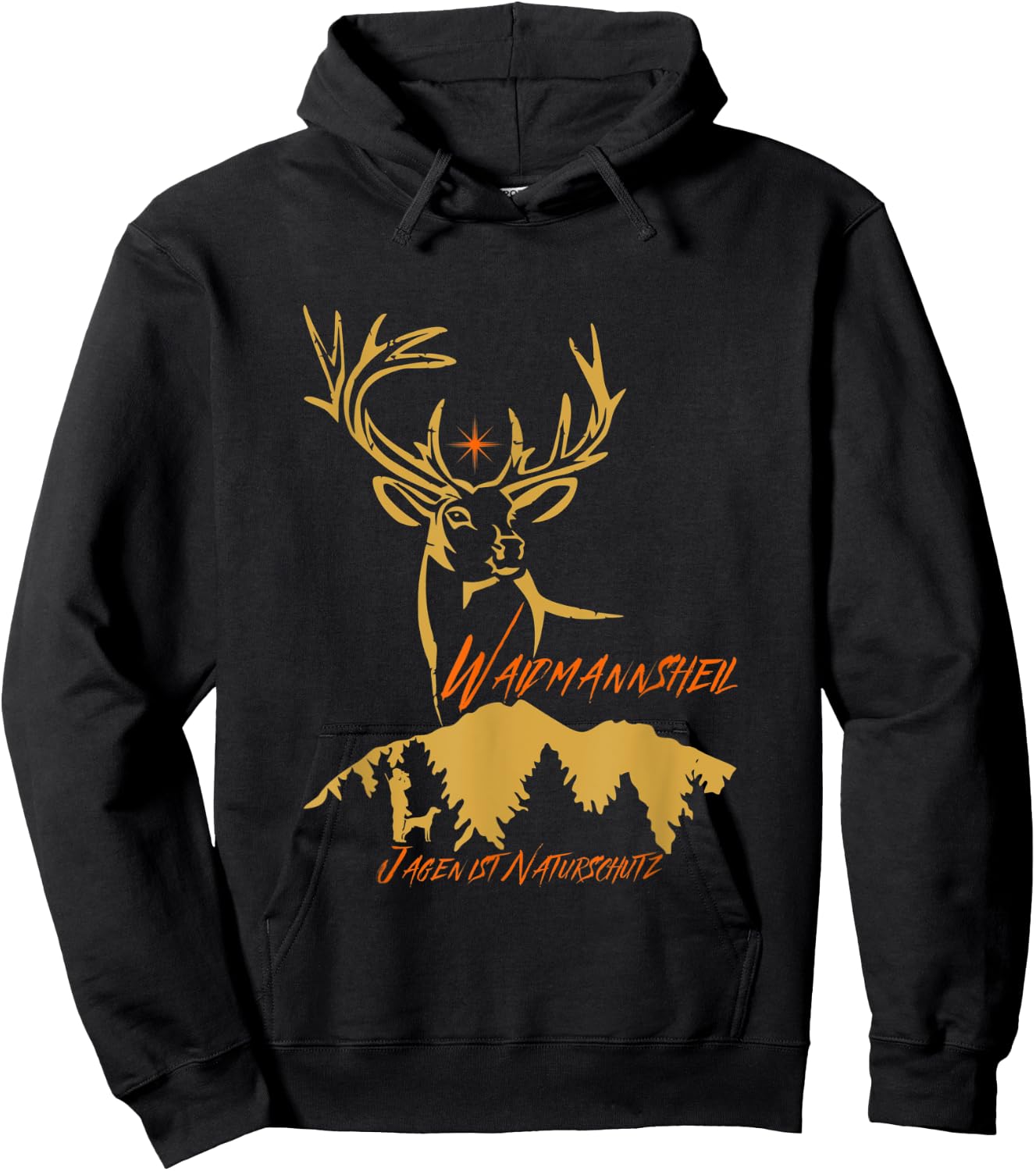 Jäger Waidmannsheil - Jagen ist Naturschutz Hoodie - Hoodie | Black