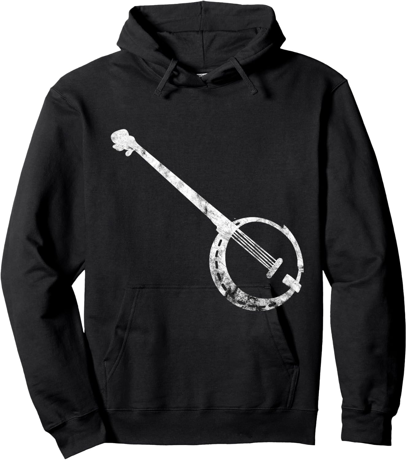 Banjo Instrument Bluegrass Country Musical Instrument Player Hoodie - Hoodie | Black