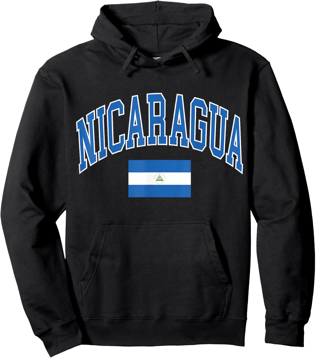 Nicaragua Flag Hoodie - Hoodie | Black