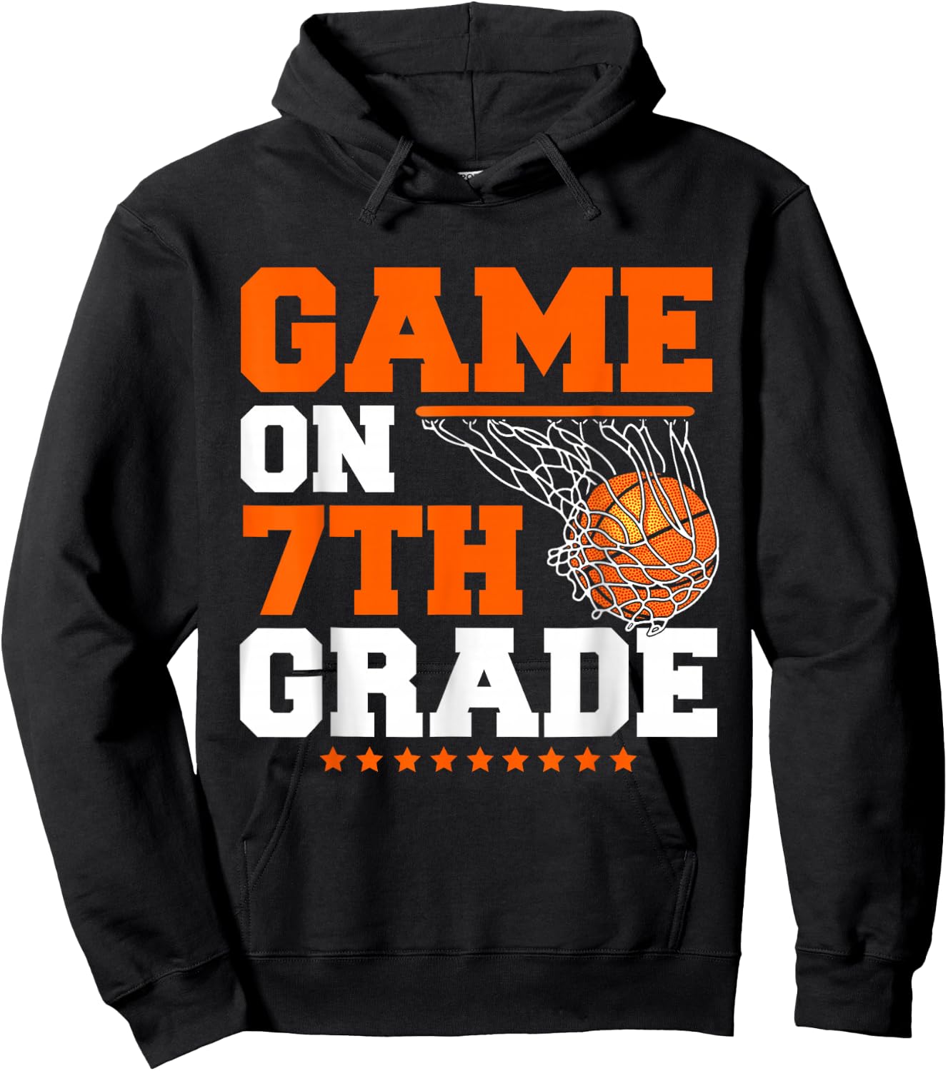 Funny Games On Seventh Grade Basketball First Day Of School Hoodie - Hoodie | Black