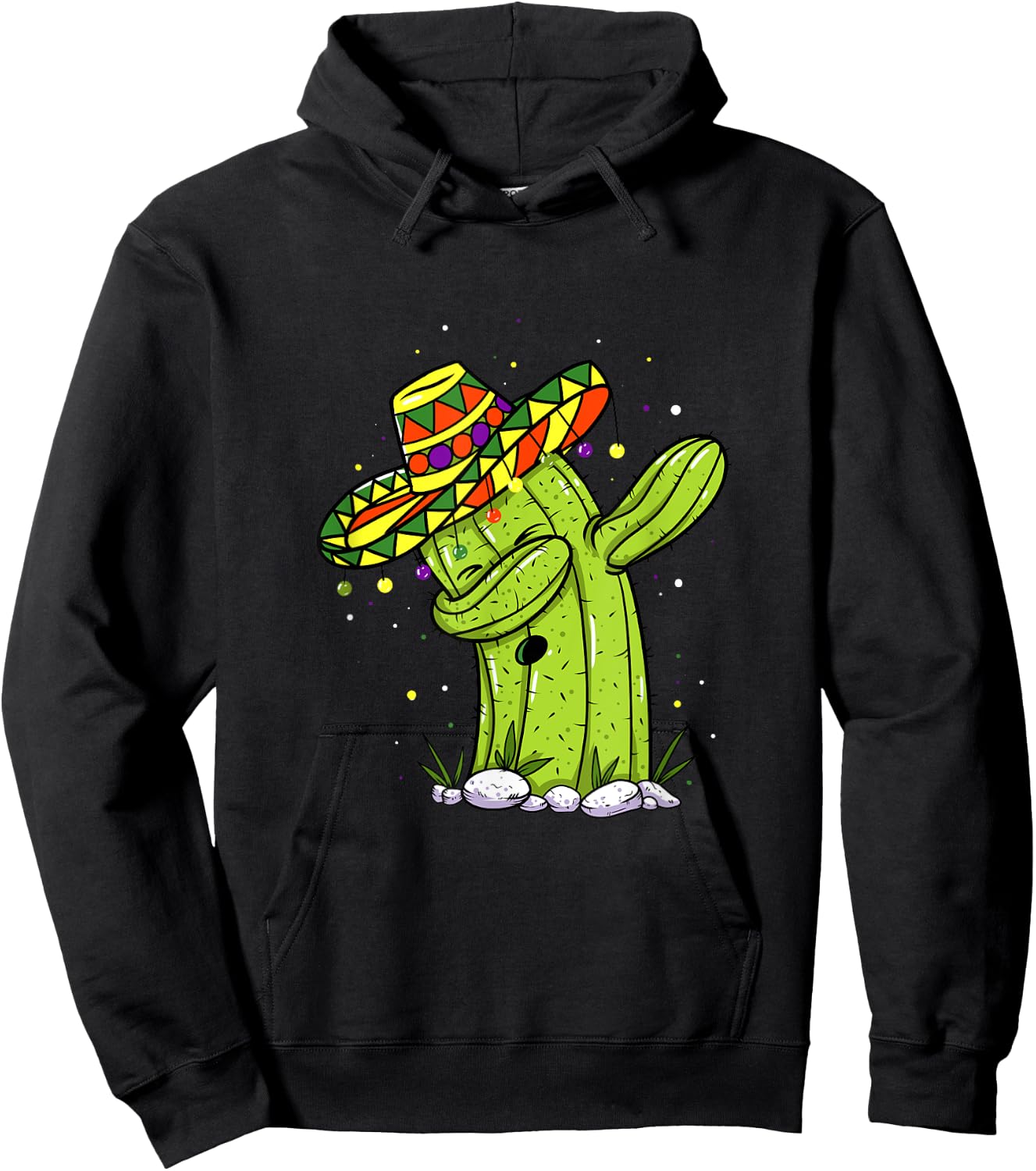 Dabbing Cactus Cinco de Mayo Mexican Party Kids Toddler Boys Hoodie - Hoodie | Black