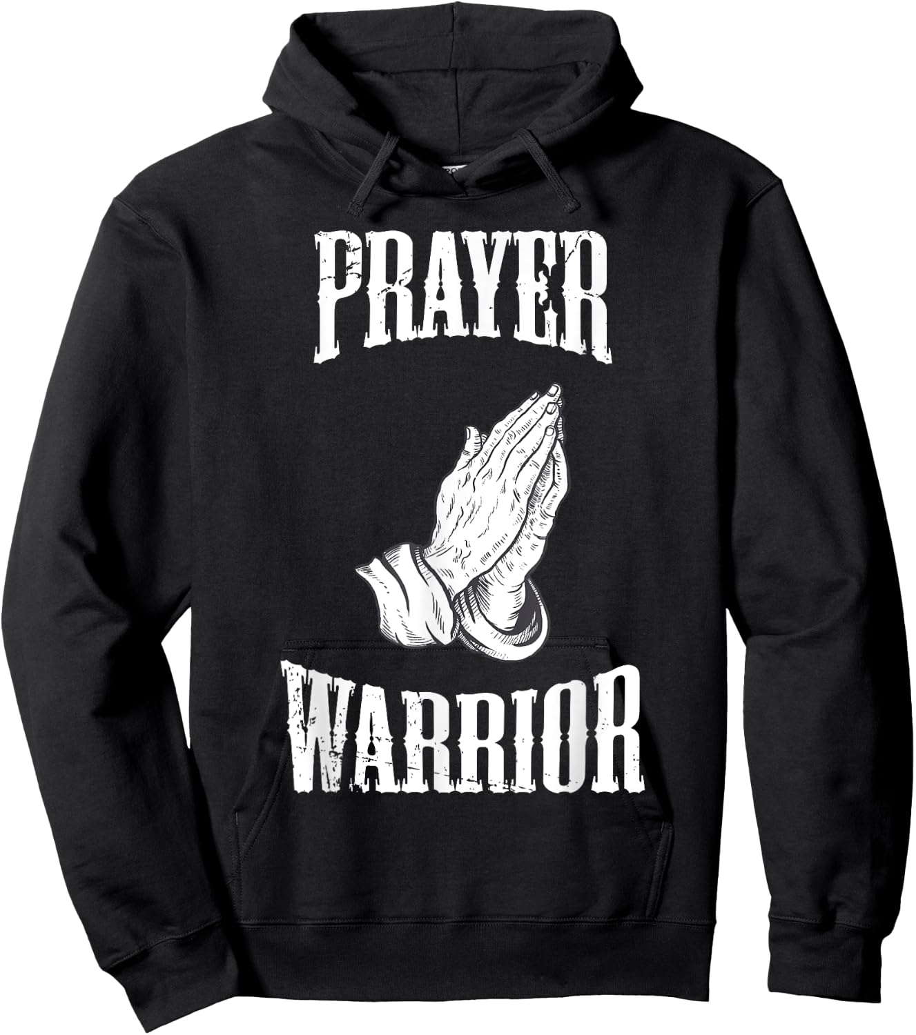Prayer Warrior Christian Religious Bible Motivational Hoodie - Hoodie | Black