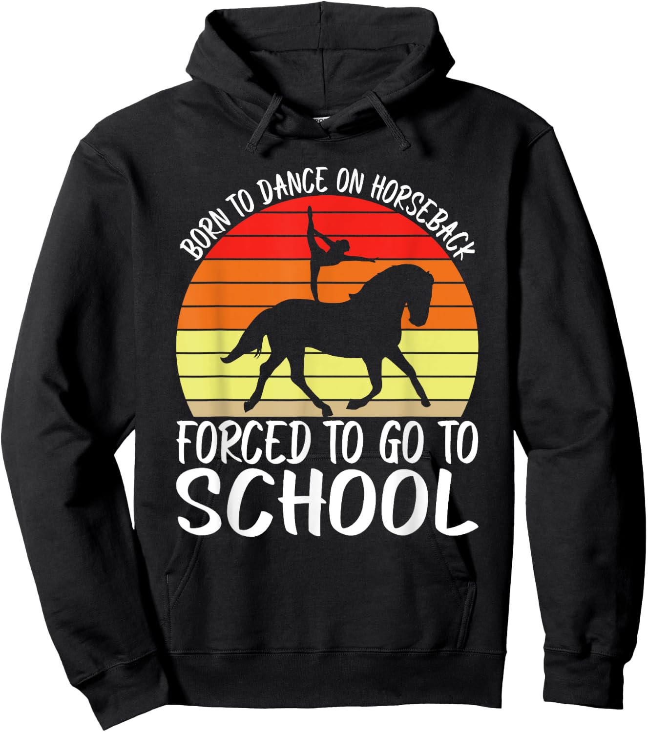 Horse Riding Dance On Horseback Horse Vaulting Hoodie - Hoodie | Black