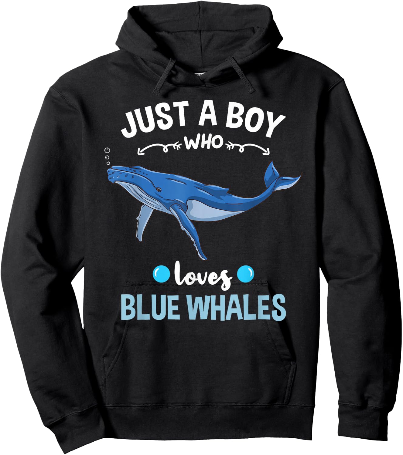 Just A Boy Who Loves Blue Whales Hoodie - Hoodie | Black
