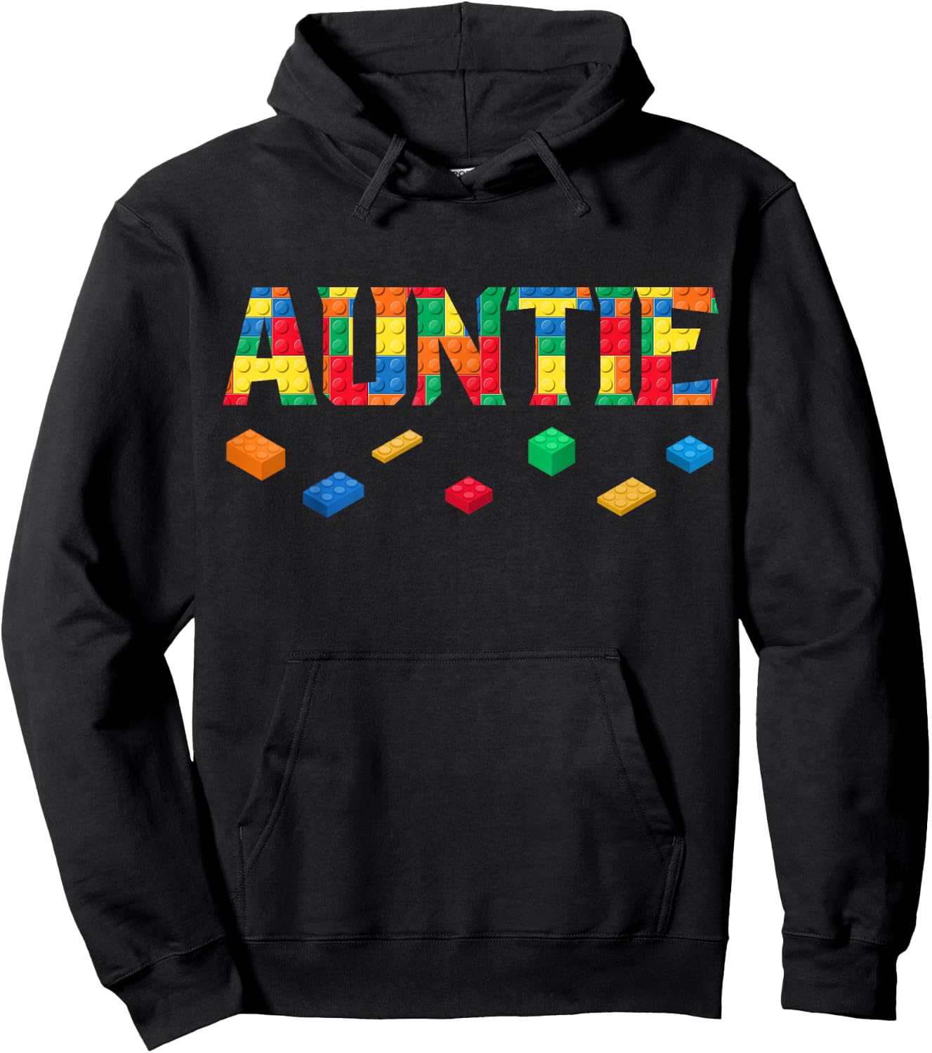 Master Builder Auntie Birthday Boy Building Bricks Blocks Hoodie - Hoodie | Black