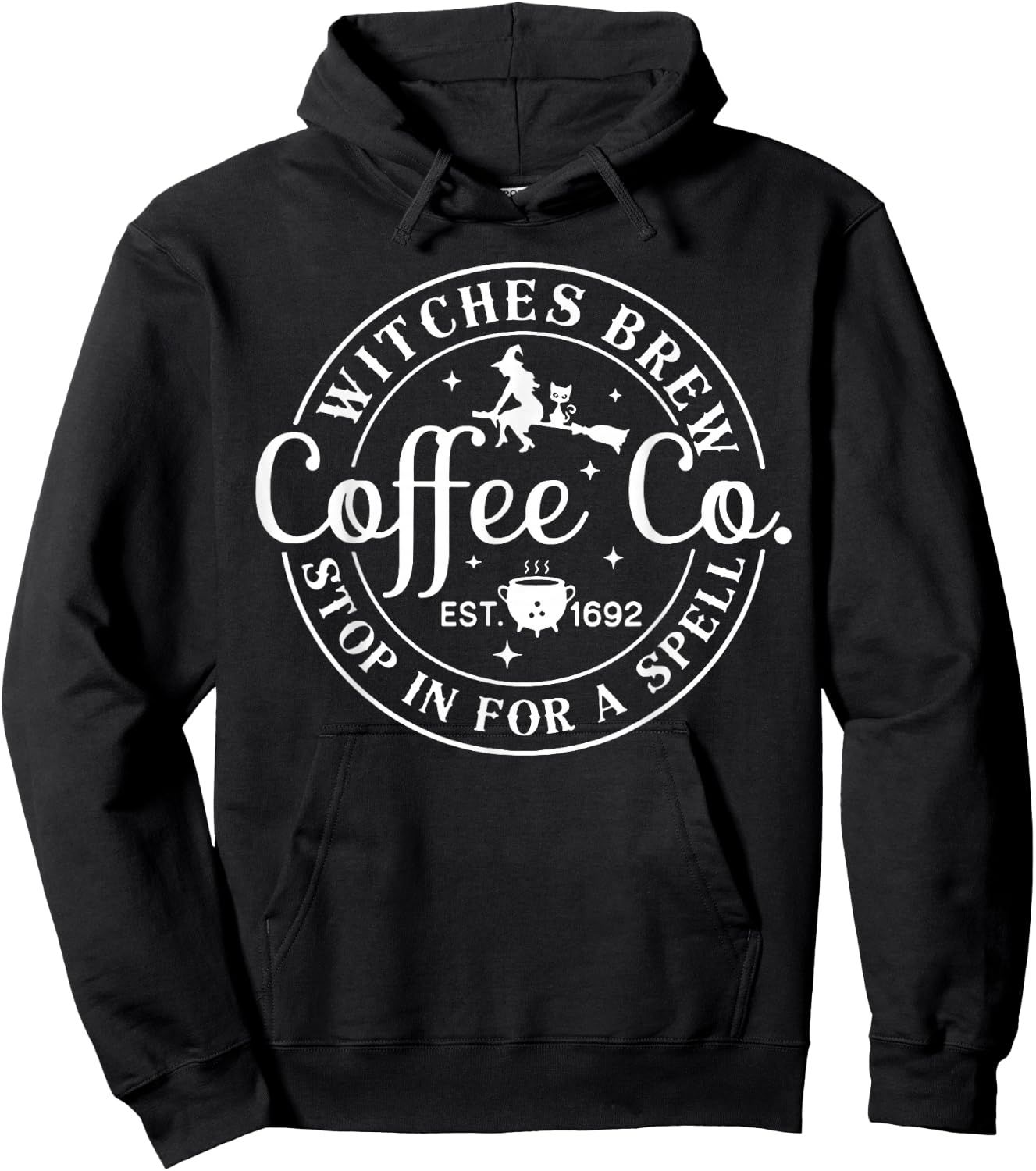 Witches Brew Coffee Co. Stop for A Spell Hoodie - Hoodie | Black