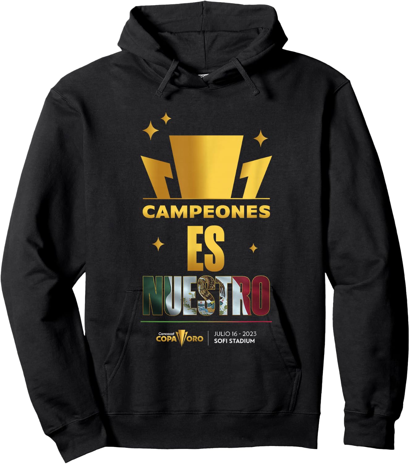 Mexico Champions of the Gold-Cup Hoodie - Hoodie | Black