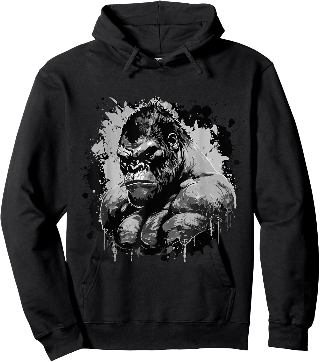 Gorilla Beast Muscles Workout Bodybuilding Boxing Gym Hoodie - Hoodie | Black