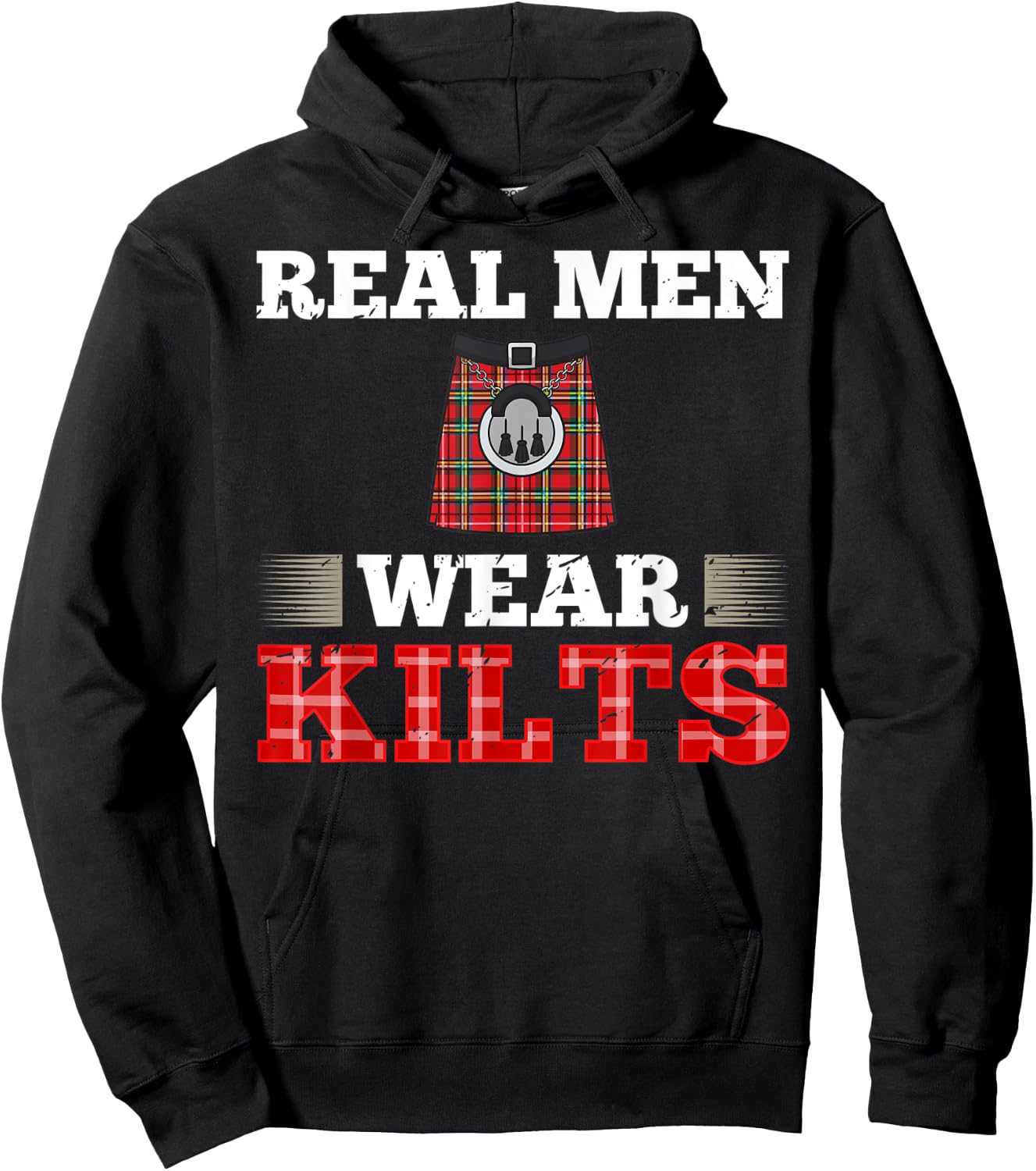 Scotsman Kilt Scotland Scottish Highland Irish Wearer Hoodie - Hoodie | Black