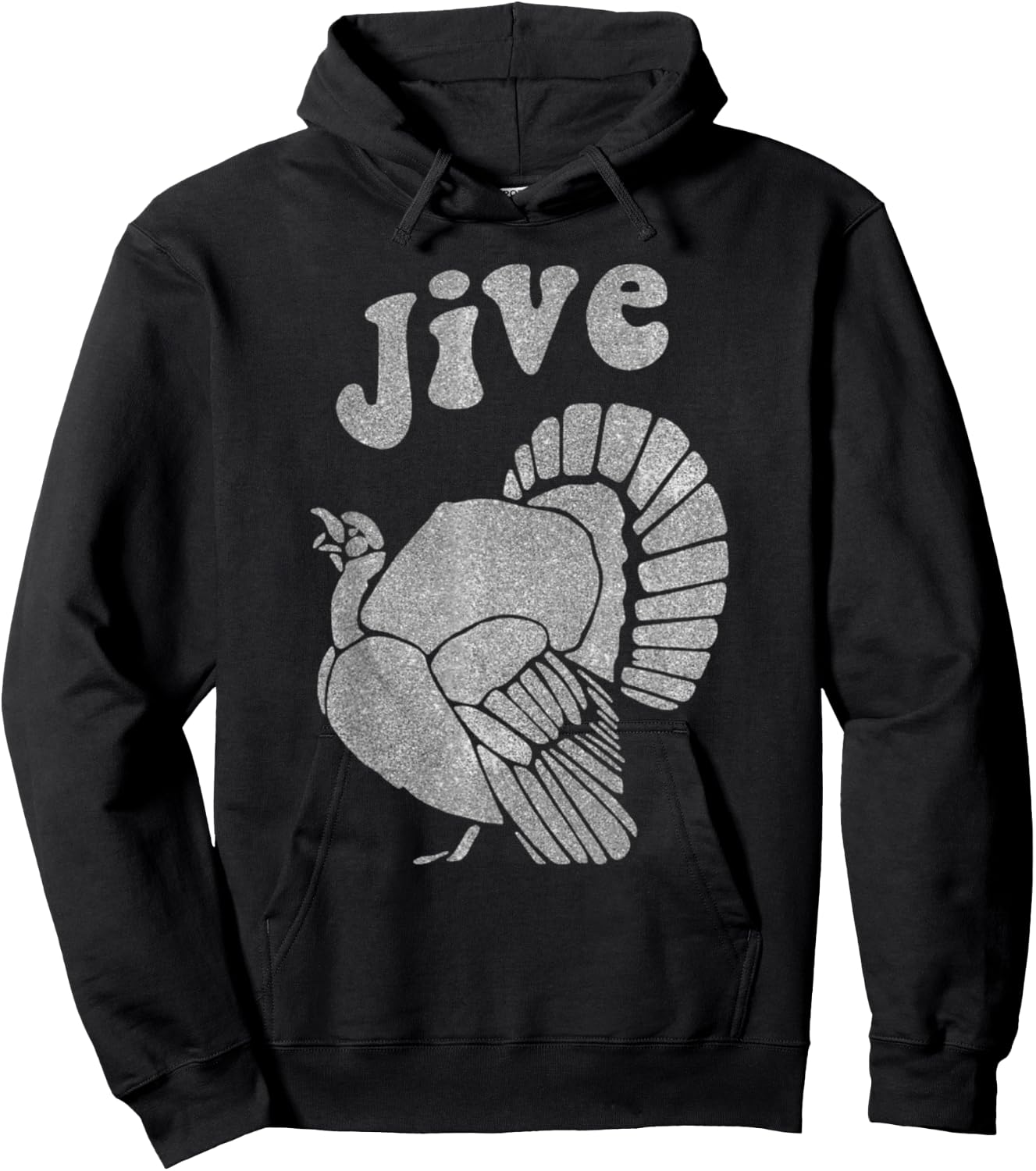 Funny Jive Thanksgiving Turkey Day Retro Holiday Hoodie - Hoodie | Black