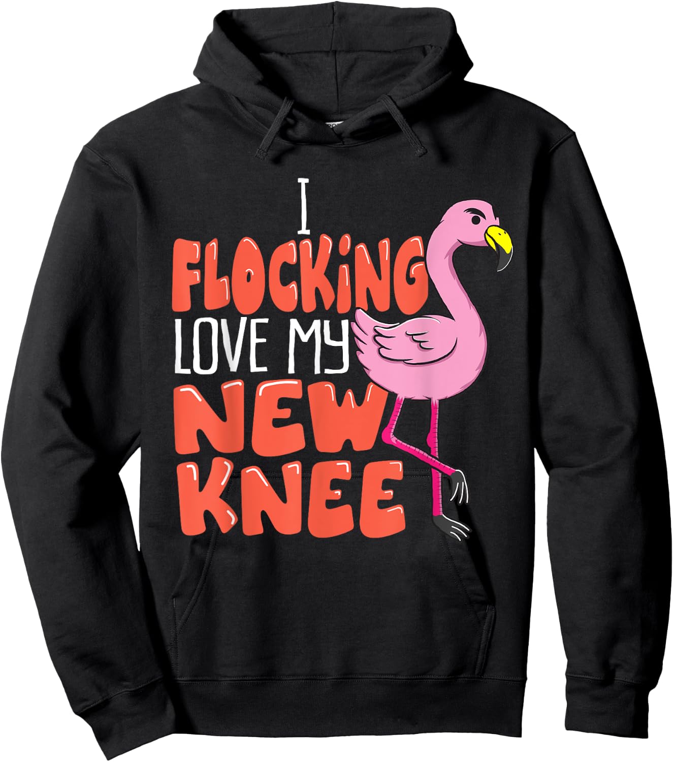 Funny Knee Replacement Surgery Get Well Soon Joke Gag Outfit Hoodie - Hoodie | Black
