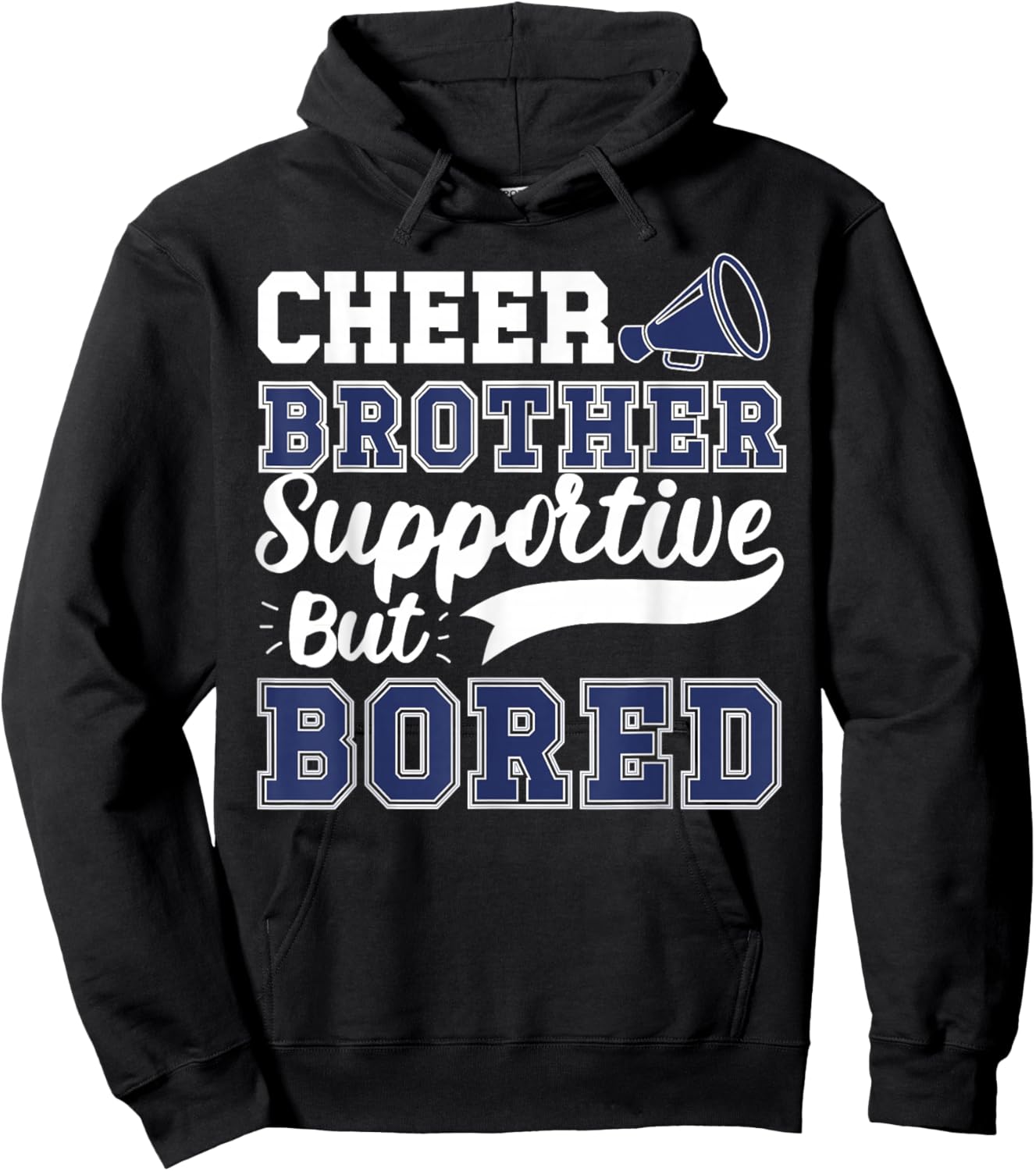 Dance Brother Cheer Brother of A Cheerleader Brother Small Hoodie - Hoodie | Black