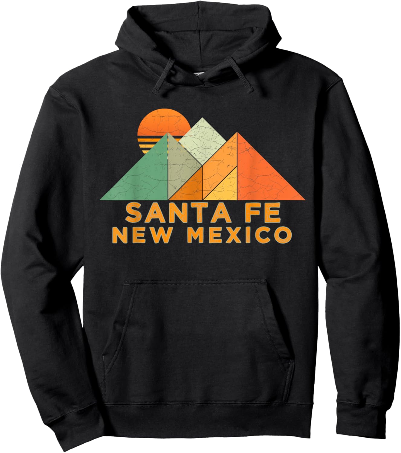 Retro Vintage Santa Fe Shirt Hoodie - Hoodie | Black