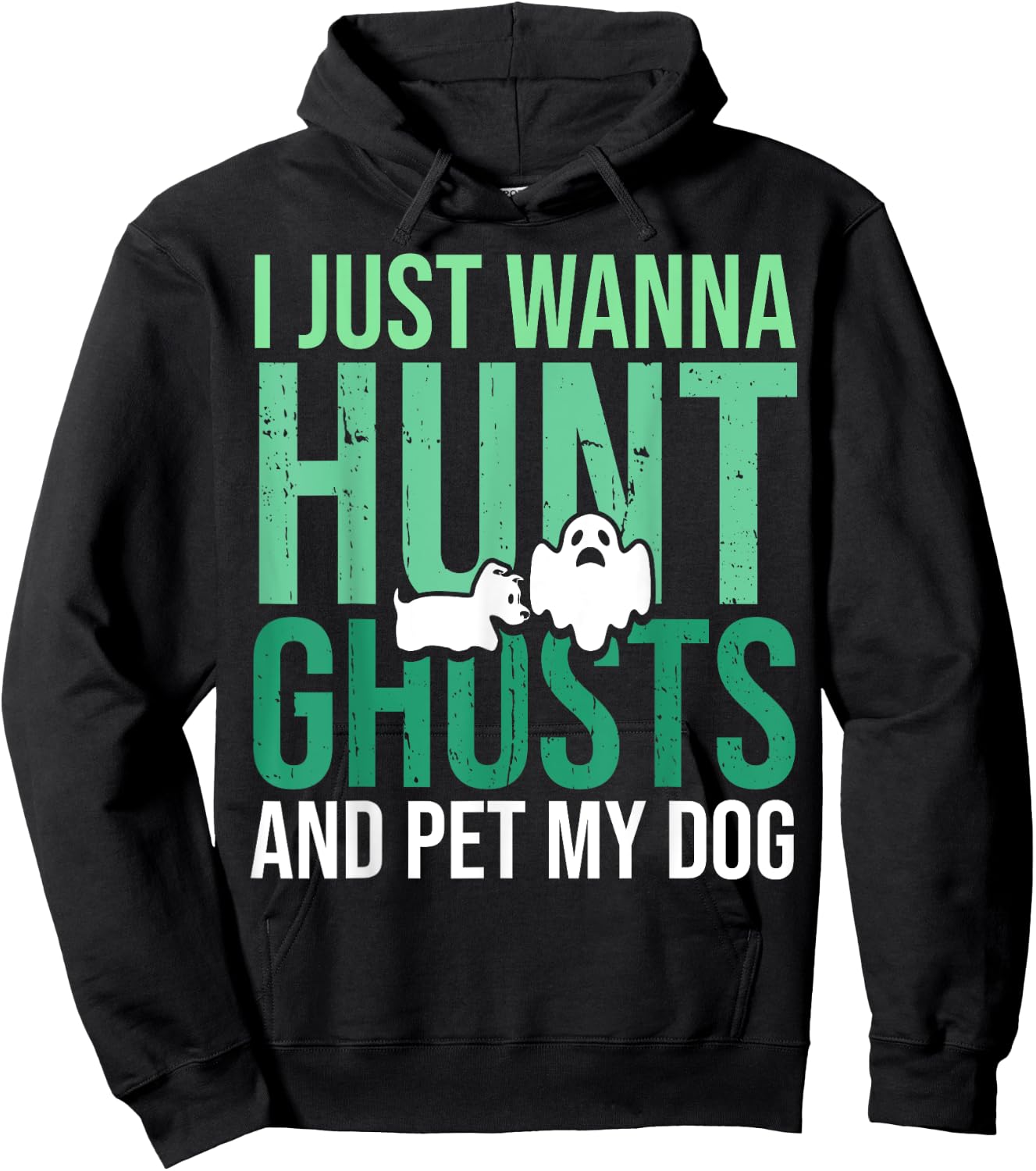 Ghost Hunting Dog Lovers for Paranormal Investigator Hoodie - Hoodie | Black