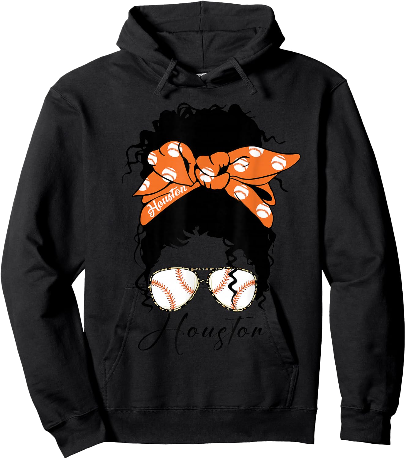 Messy Bun Souvenir Women Hoodie - Hoodie | Black