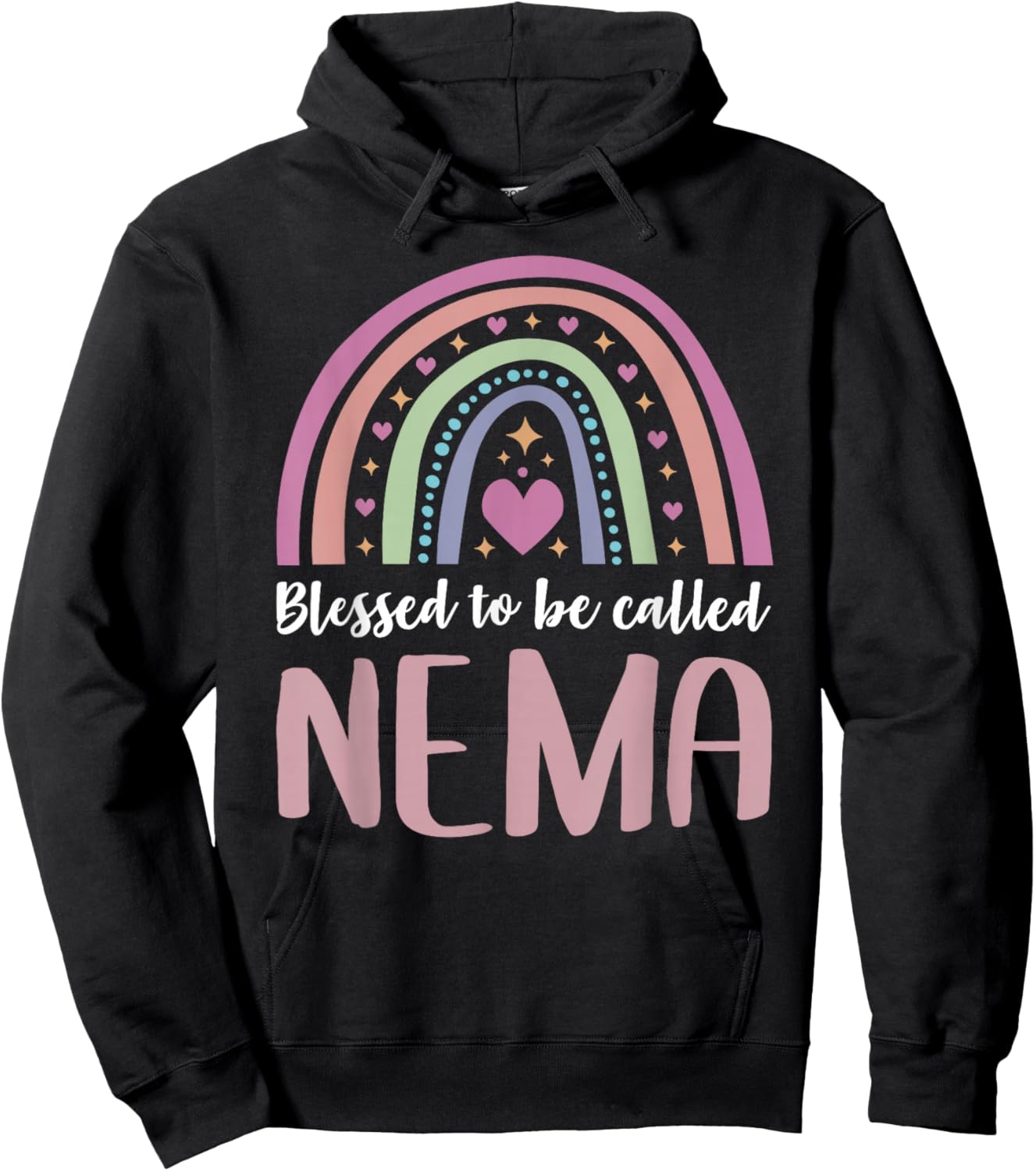 Nema Shirt for Grandma Women Mothers Day Blessed Nema Hoodie - Hoodie | Black