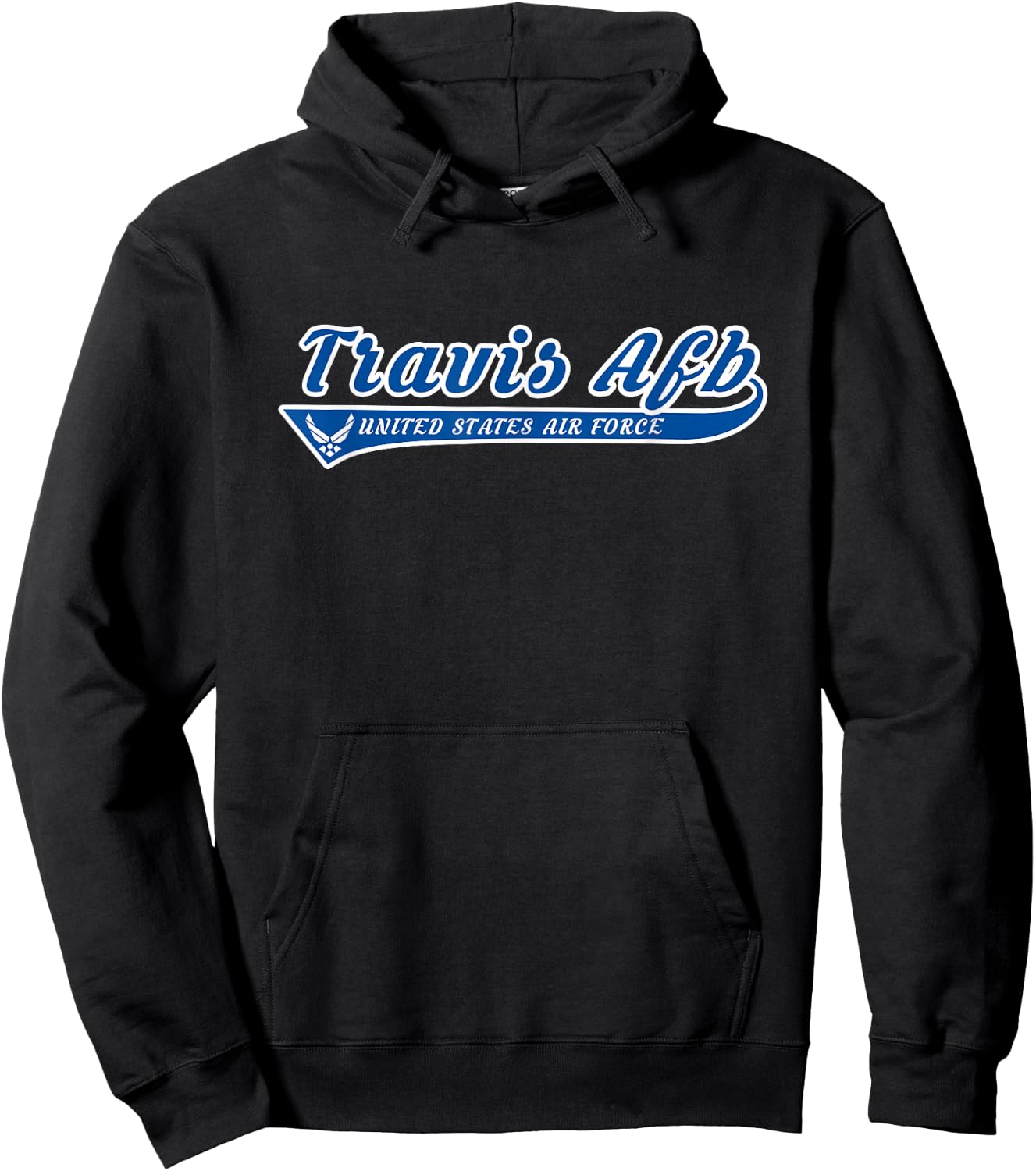 Travis Air Force Base Travis AFB California CA Vintage Gift Hoodie - Hoodie | Black