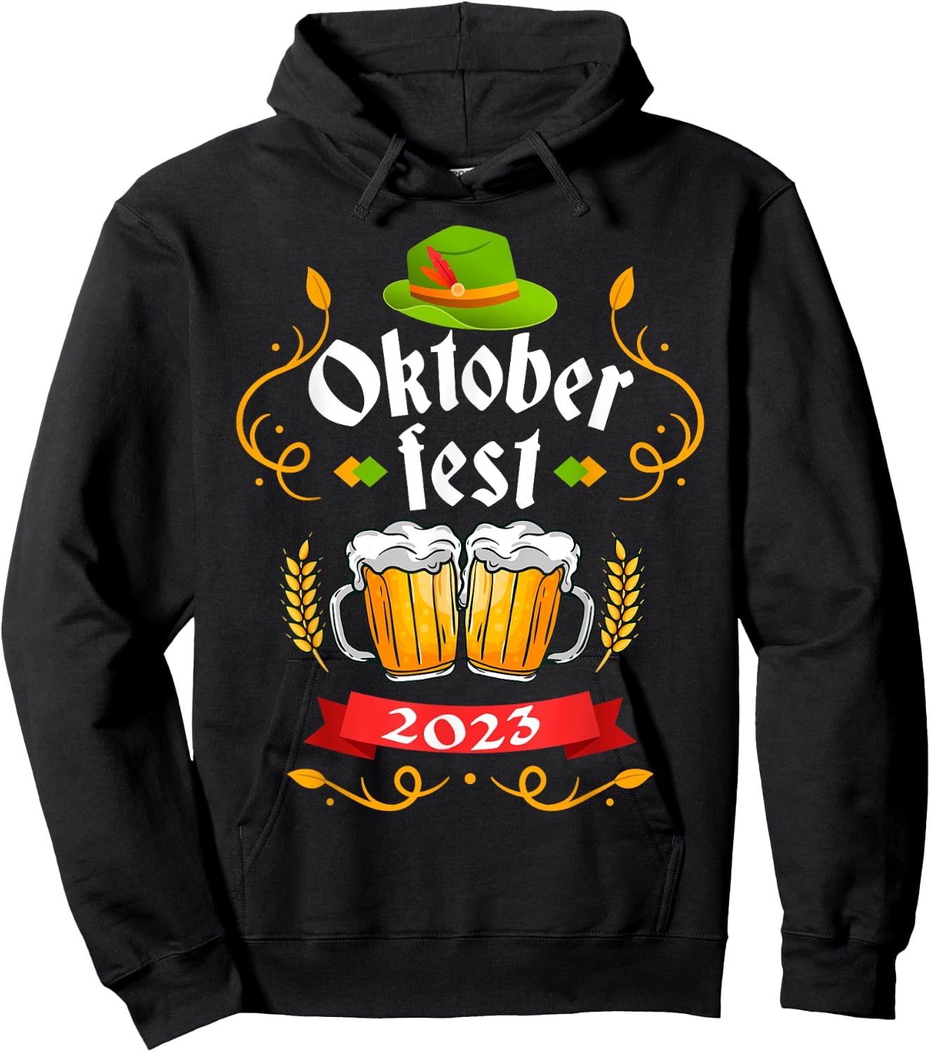 Oktoberfest 2023 Funny Oktoberfest 2023 Costume Men Women Hoodie - Hoodie | Black