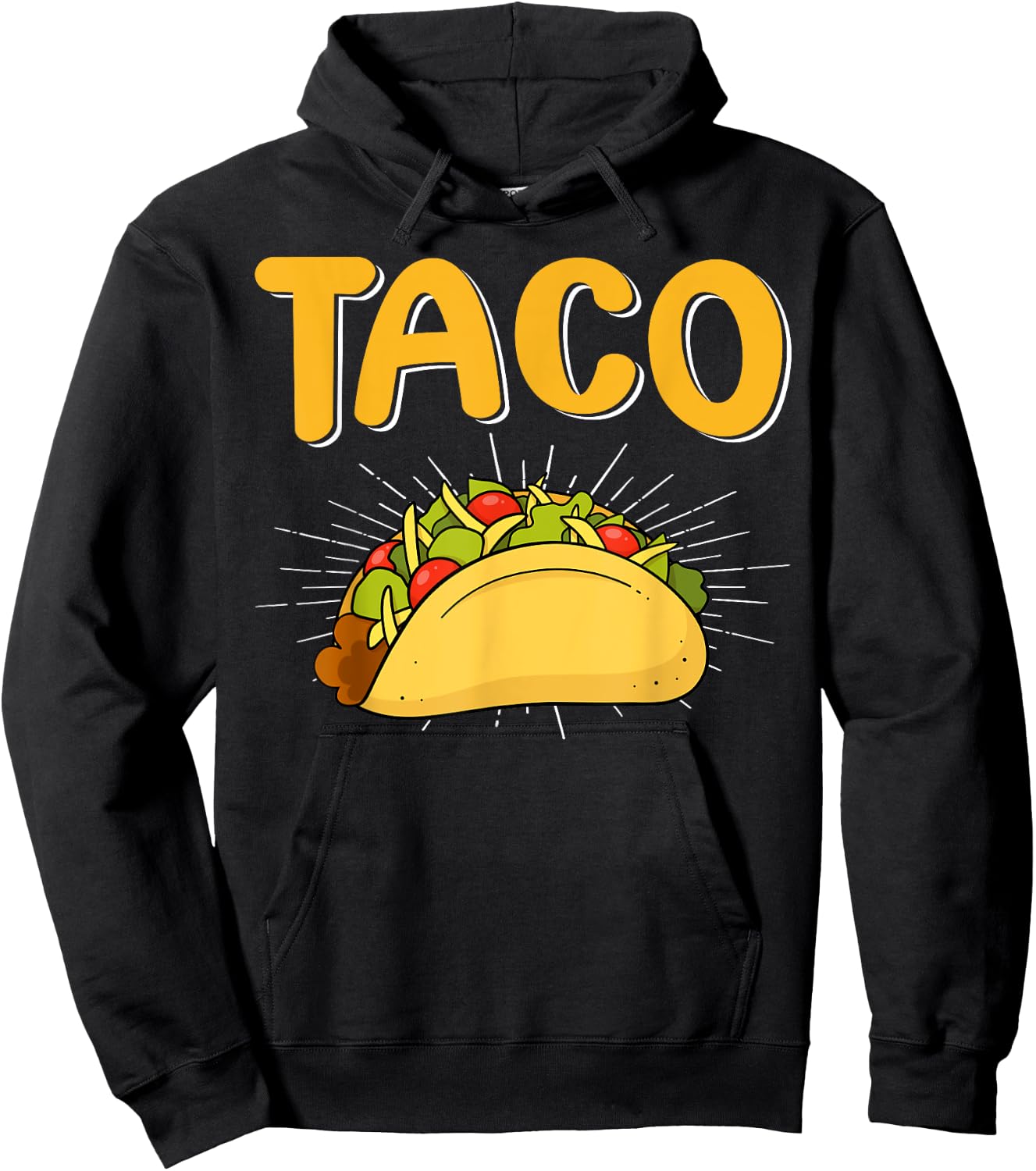 Retro Taco Mexican Food Eater Tacos Lover Fiesta Hoodie - Hoodie | Black