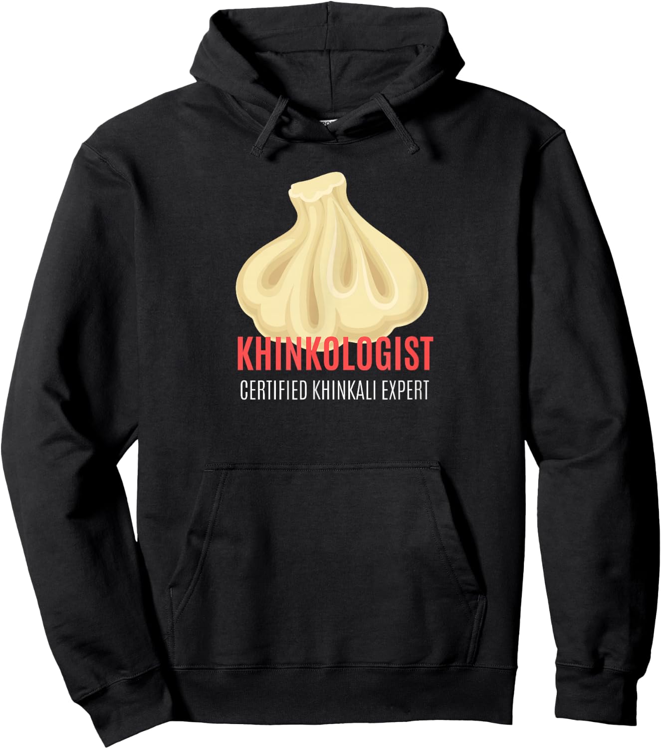 Khinkologist Khinkali Lover Georgian Dumplings Hoodie - Hoodie | Black