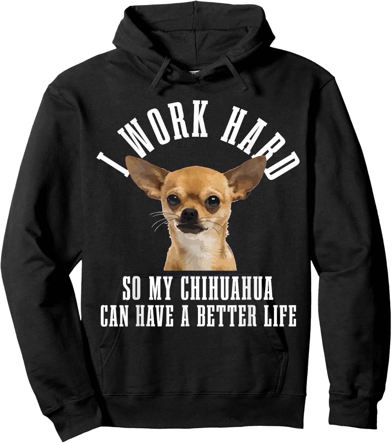 Chihuahua Mama Dog Dad Funny Chihuahua Hoodie - Hoodie | Black