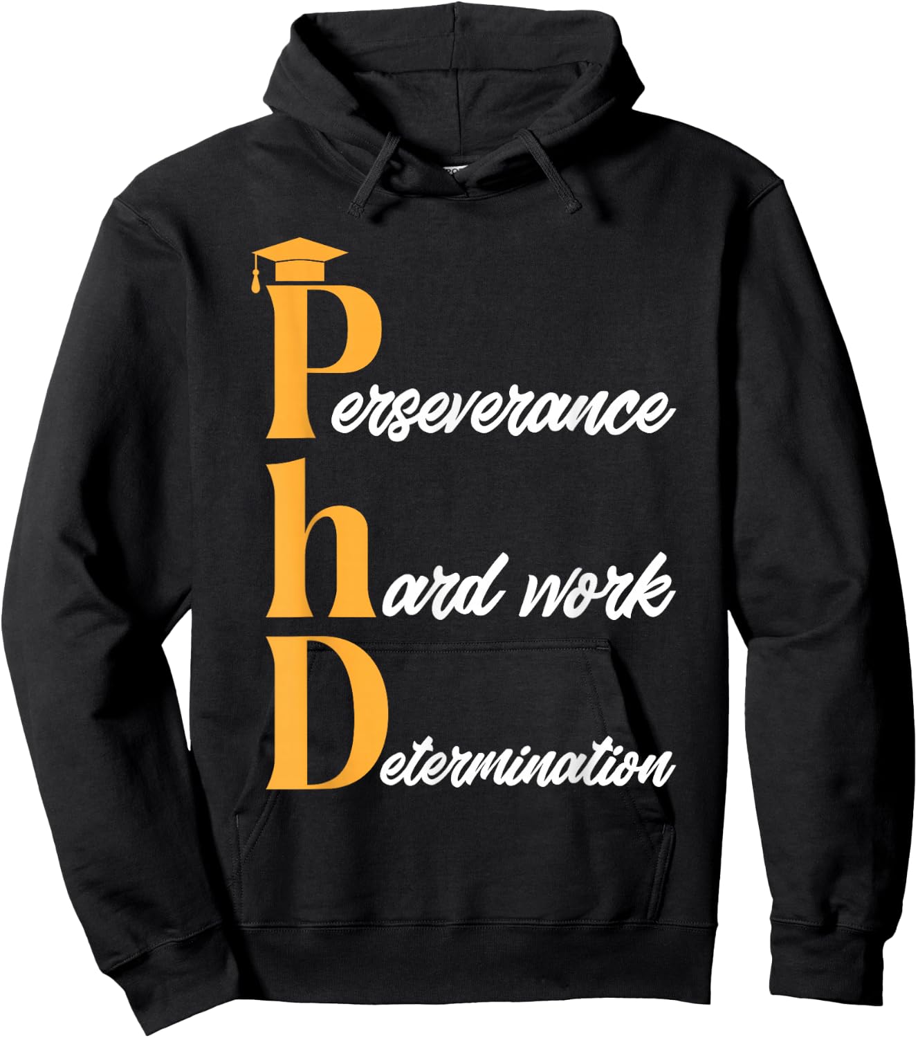 PhD Graduate Doctorate Degree Ph.D. Graduation Hoodie - Hoodie | Black