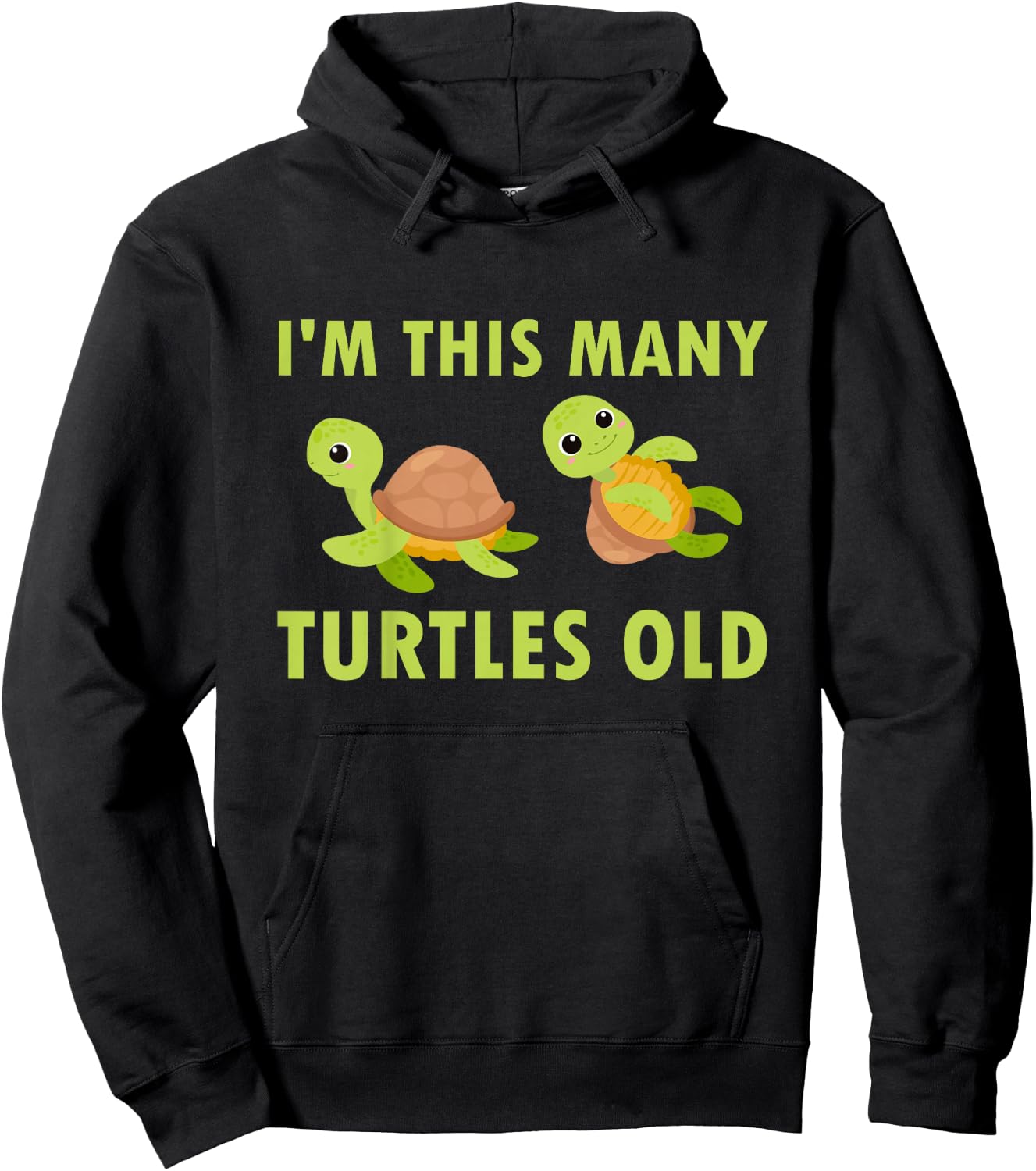 Kids 2 Year Old Boy Sea Turtles Old 2nd Birthday Kids Hoodie - Hoodie | Black