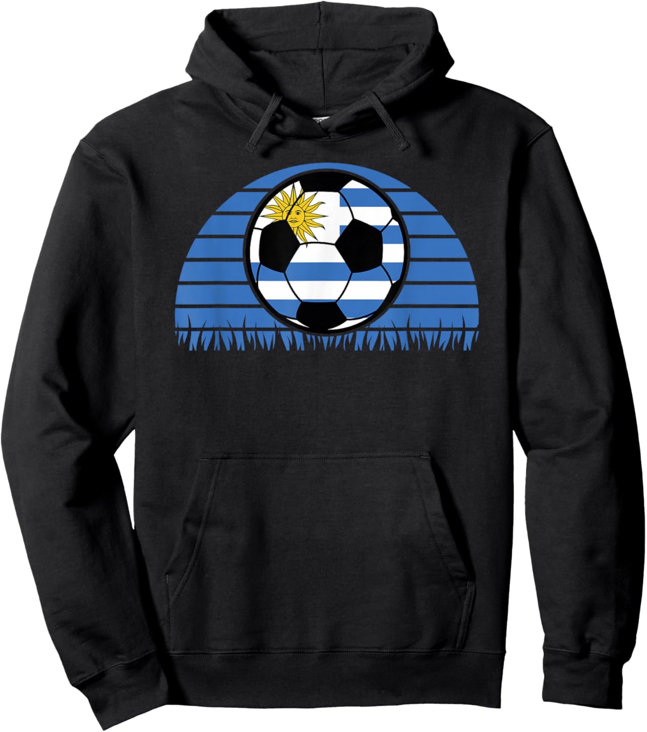 Uruguay Flag Soccer Patriotic Football Kids Boys Hoodie - Hoodie | Black