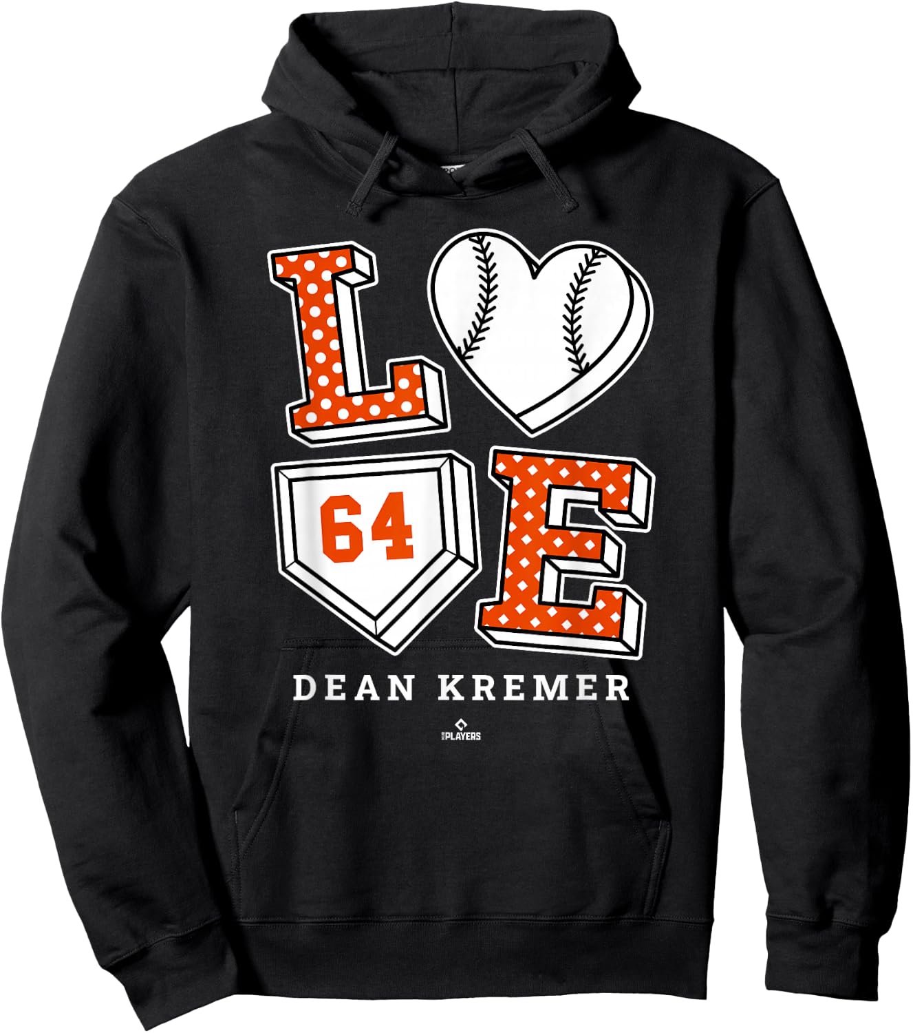 Love Dean Kremer Baltimore MLBPA Hoodie - Hoodie | Black