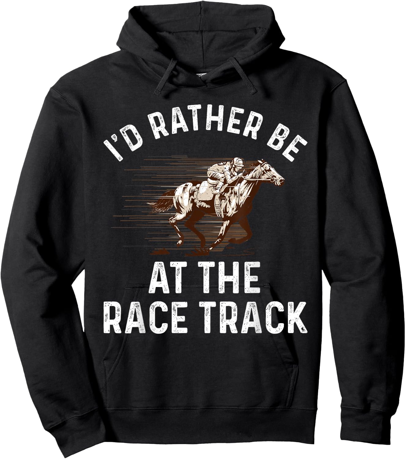 Cool Horse Racing Women Race Jockey Derby Equestrian Hoodie - Hoodie | Black