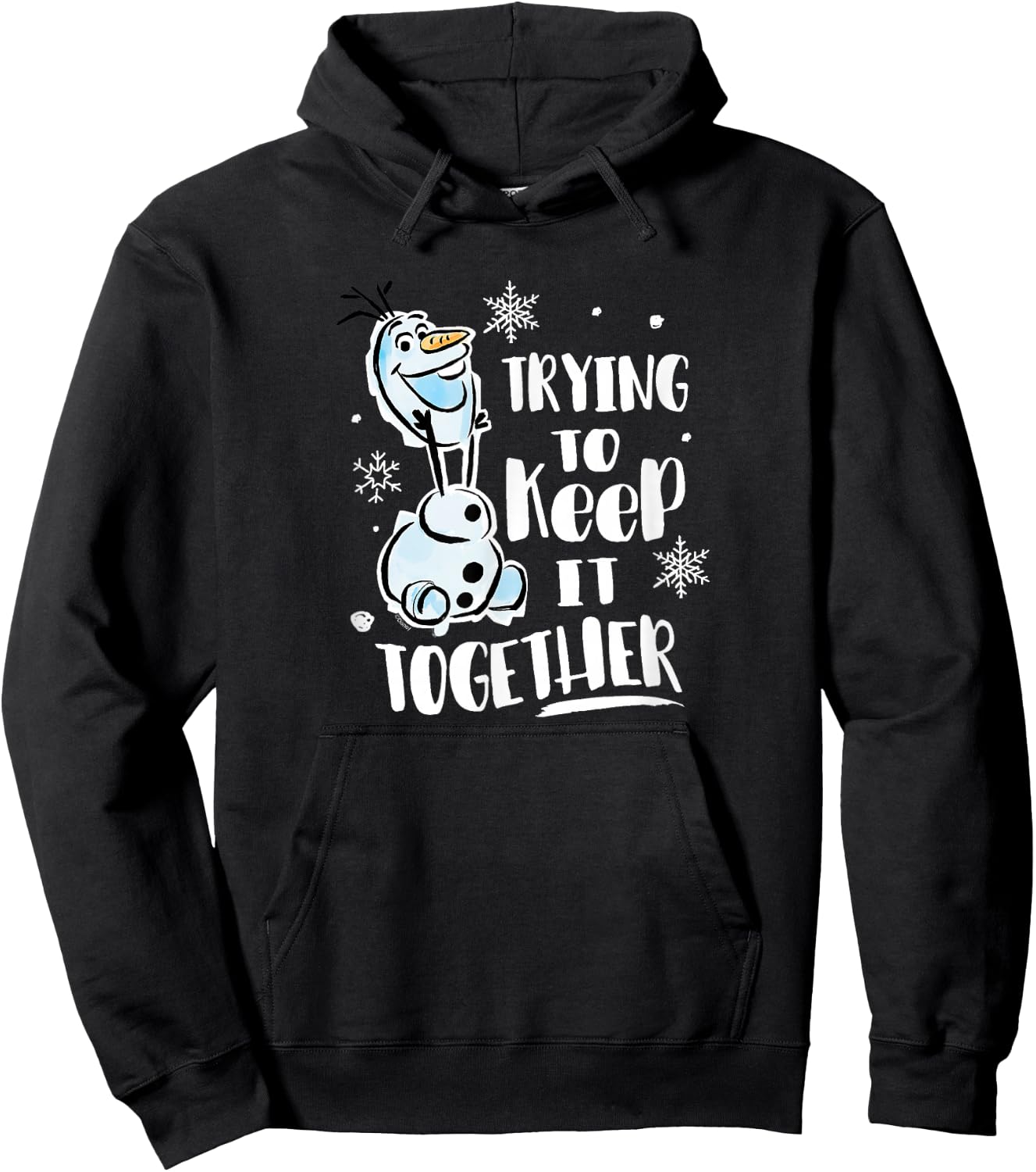 Frozen - Olaf Trying To Keep It Together Hoodie - Hoodie | Black