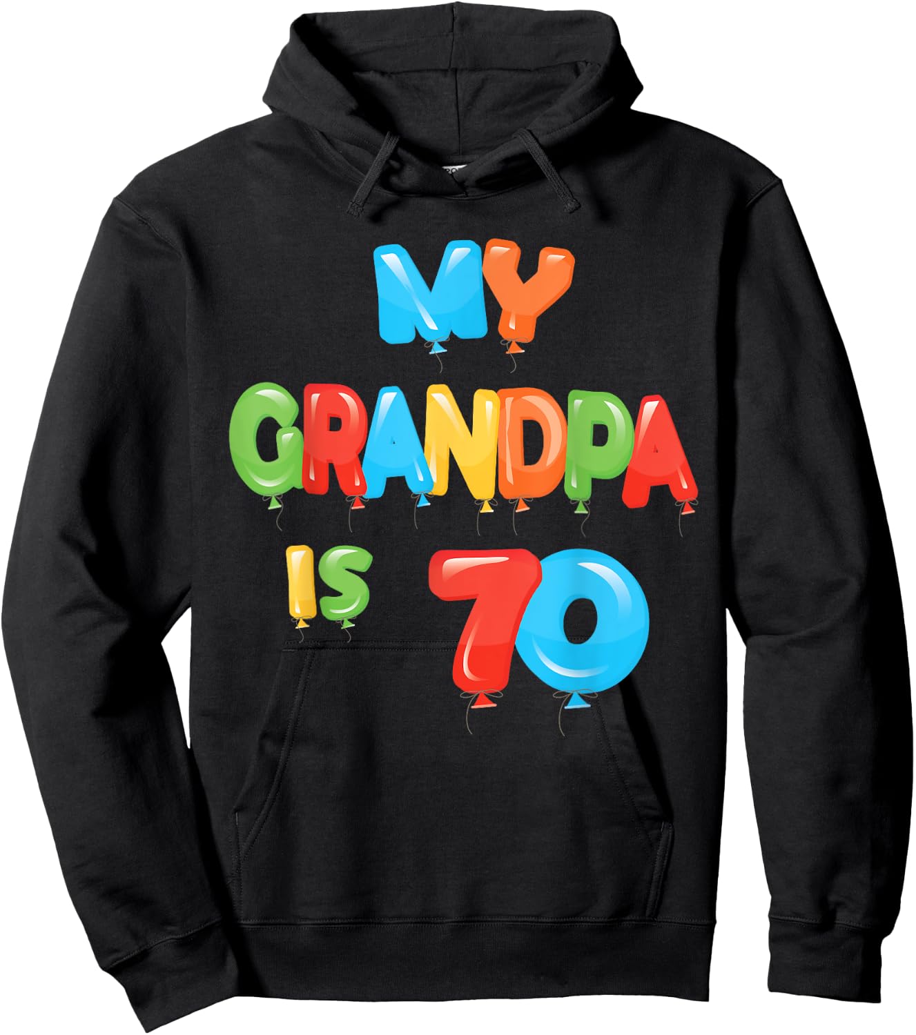 My Grandpa is 70 Years Old Grampa 70th Birthday Idea Hoodie - Hoodie | Black