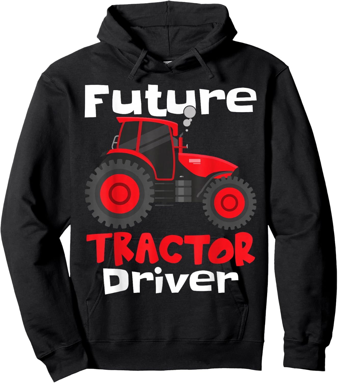 Future Tractor Driver | Kids Farmer Tractor Hoodie - Hoodie | Black