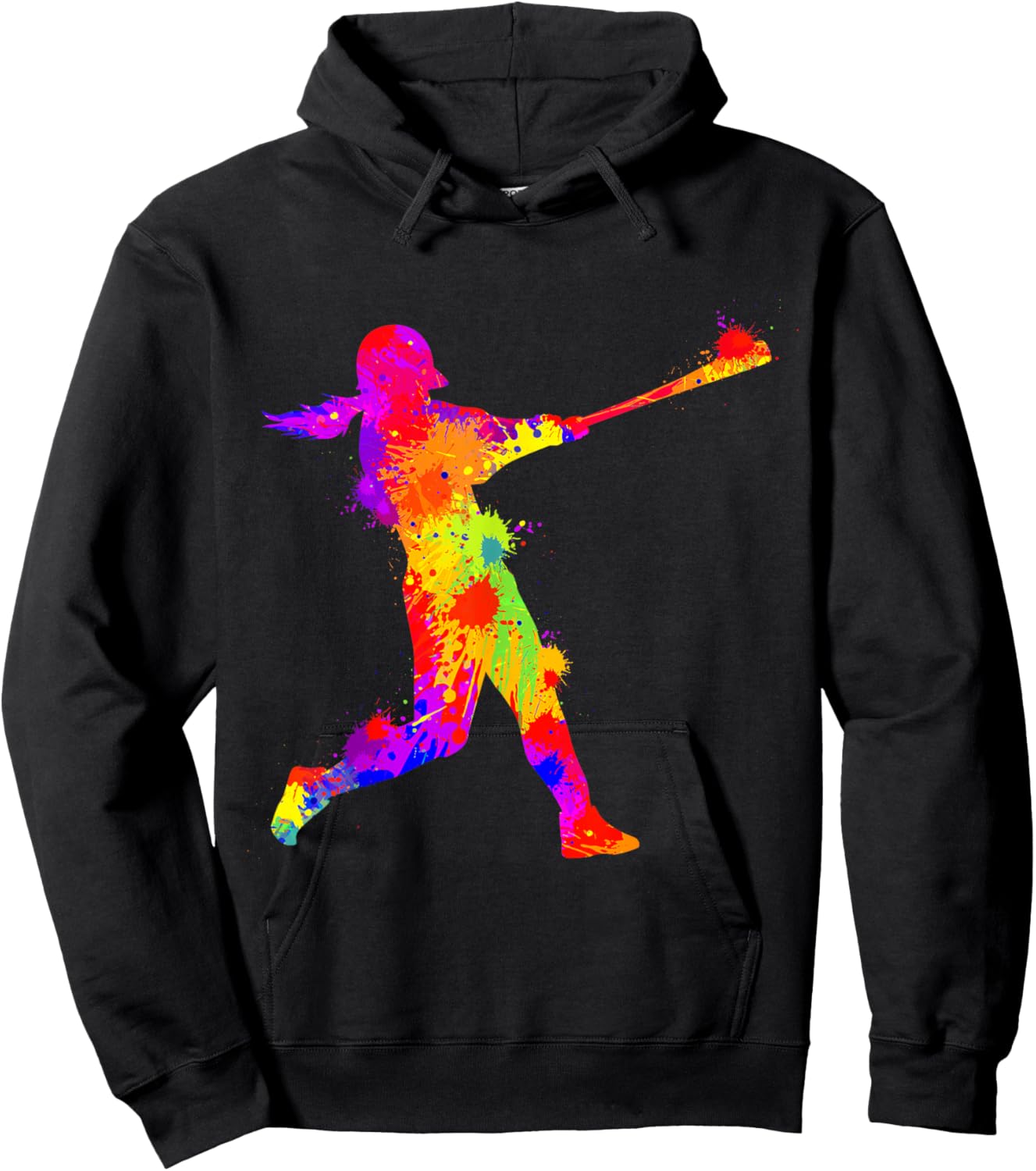 Softball Girl Kids Hoodie - Hoodie | Black