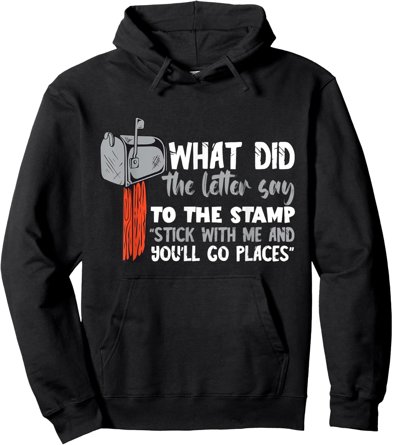 Postman What Did The Letter Said Mailman Postal Worker Hoodie - Hoodie | Black