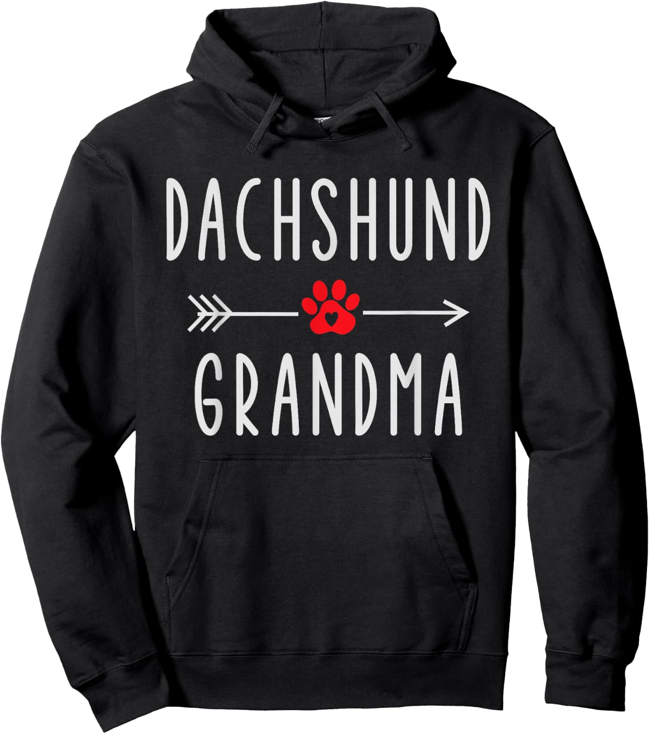 Dachshund Grandma Funny Dachshund Dog Owner Gift Grandmother Hoodie - Hoodie | Black
