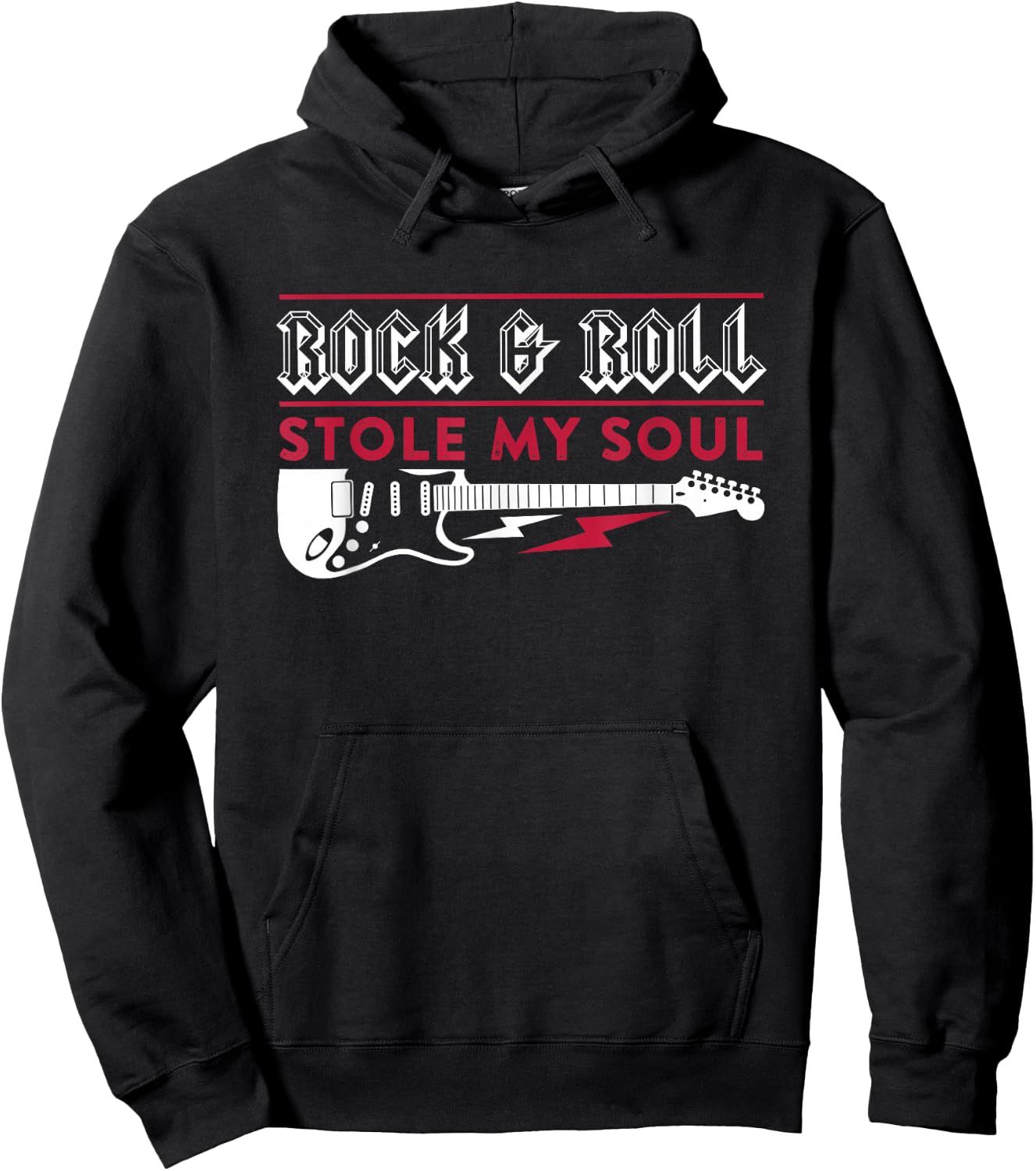 Stole My Soul Retro Rock N' Roll Hoodie - Hoodie | Black