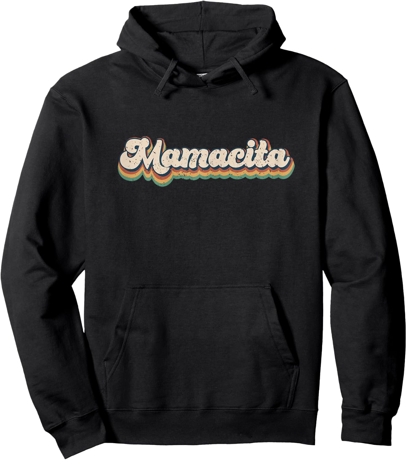 Mamacita Retro Top Cute Vintage Mommy Hoodie - Hoodie | Black