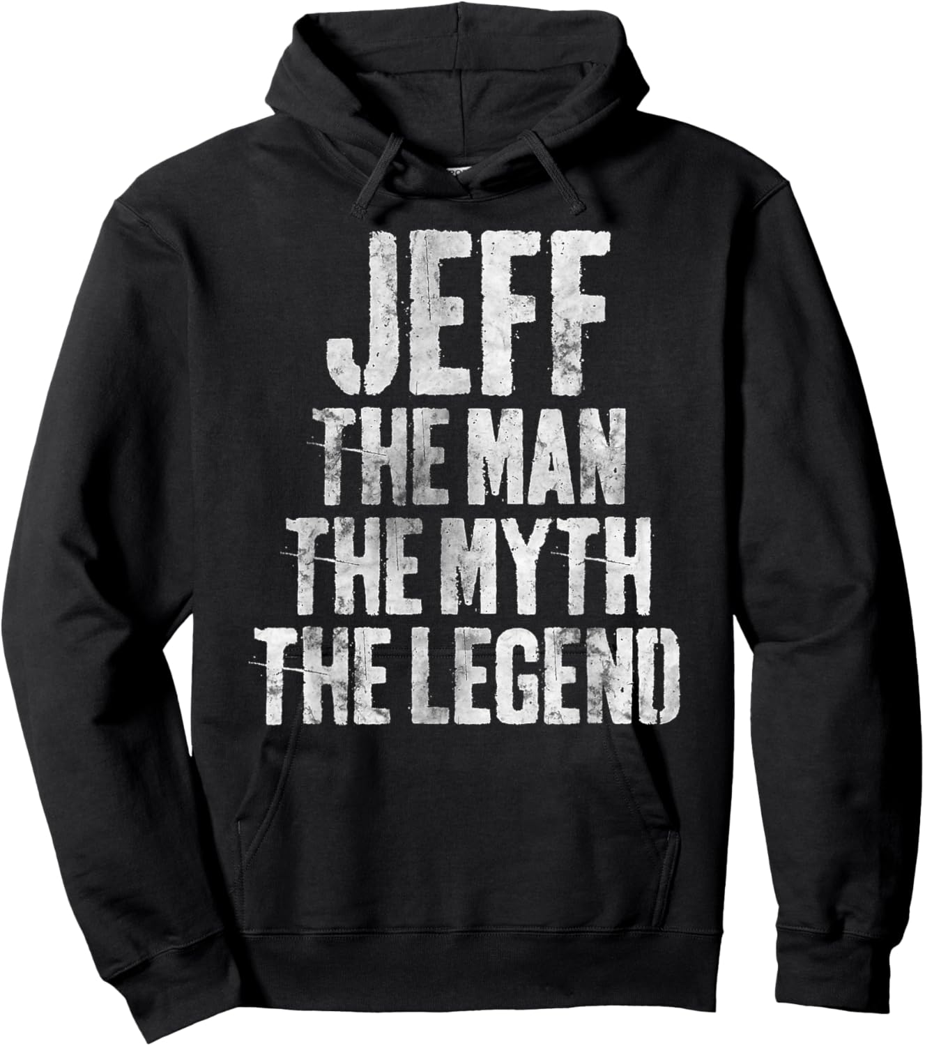 Personalized Shirt Jeff The Man The Myth The Legend Hoodie - Hoodie | Black