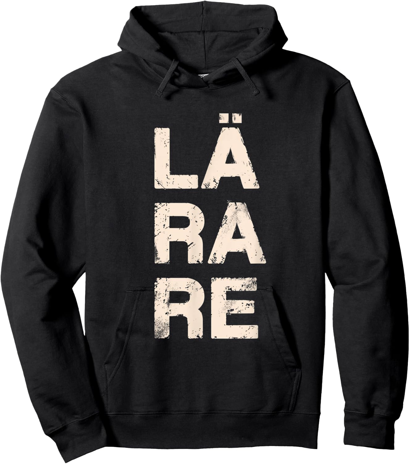 Teacher Written in Swedish Language Hoodie - Hoodie | Black