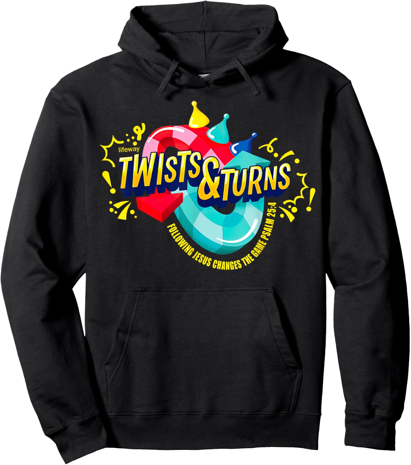 Twists And Turns Jesus Changes The Game VBS 2023 Bible Hoodie - Hoodie | Black